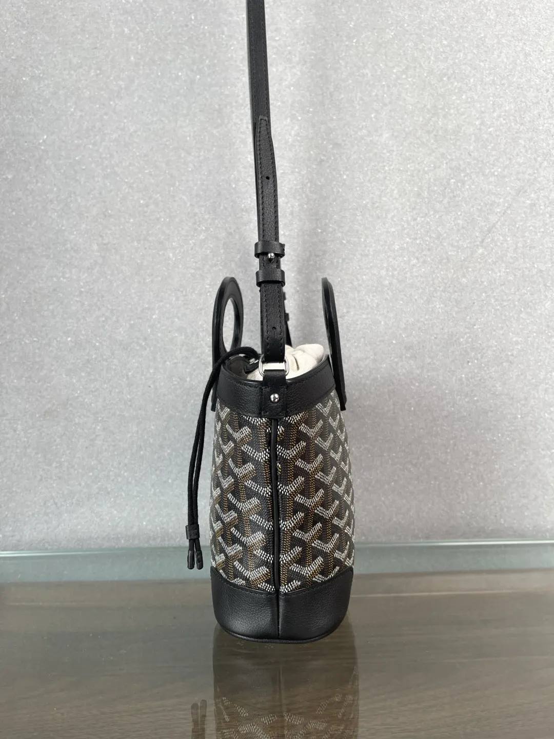 Goyard 黑色 皮革 水桶包 休闲水桶款
