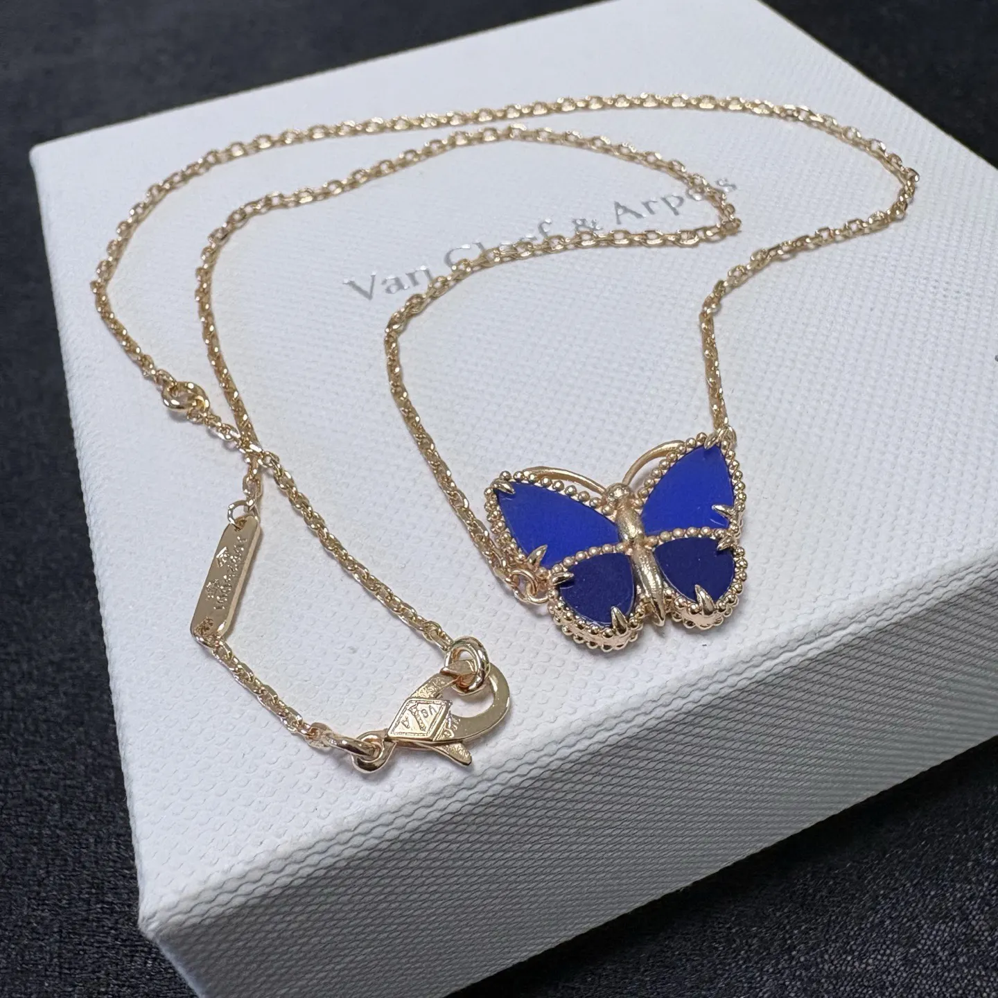 Van Cleef 玫瑰金 白色 金色 銀色 項鍊 精致锁骨链款