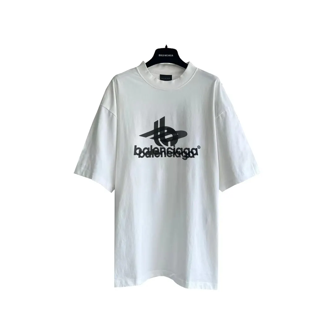 Balenciaga 白色 纯棉 Logo 短袖T恤