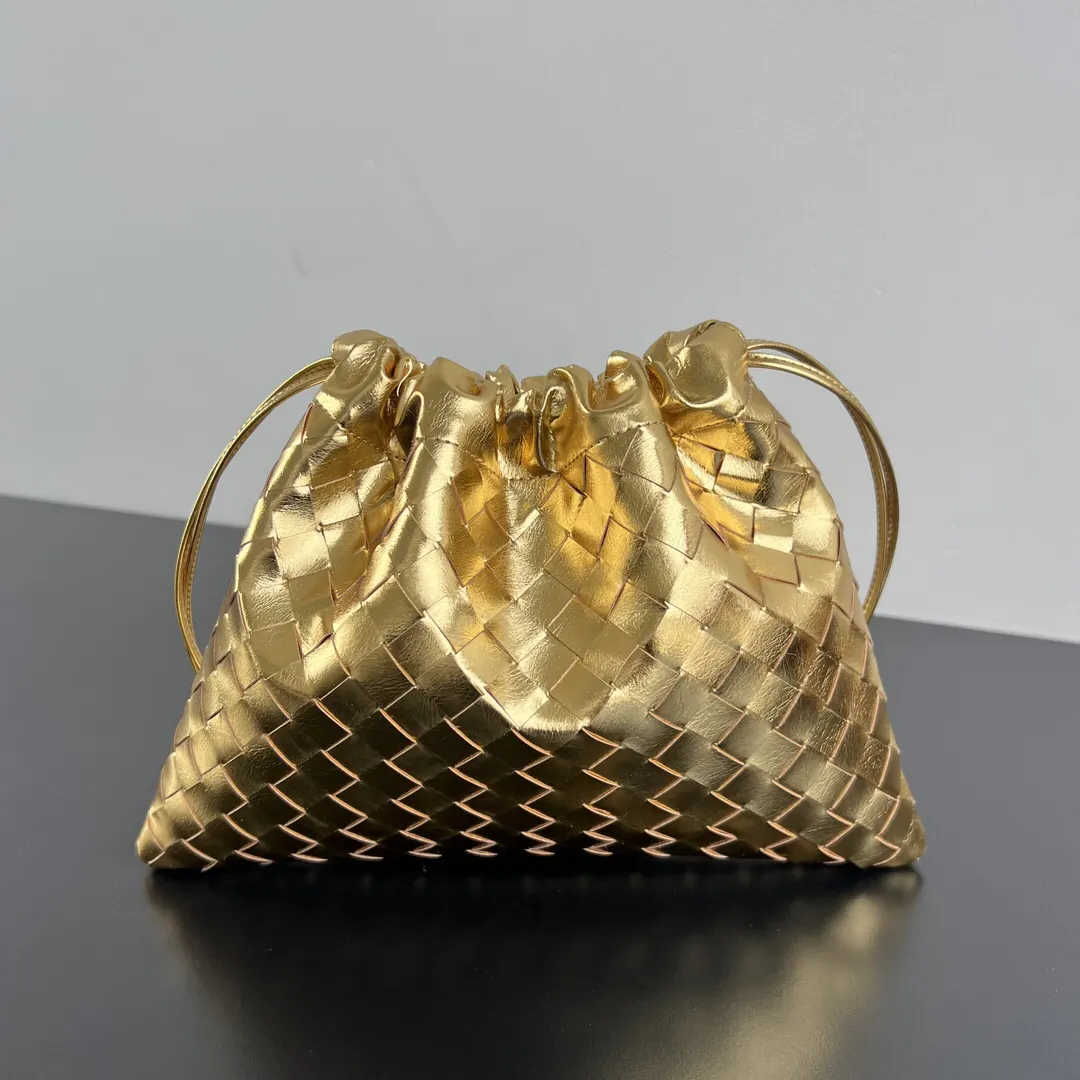 Bottega Veneta 金色 牛皮 腋下包 復古腋下背款