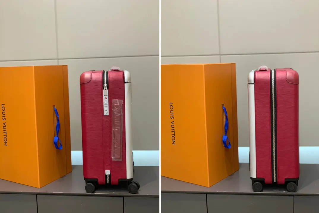 LV Horizon 紅色壓紋旅行箱 亮面出行款 | ORBUYBAG 嵐奢包