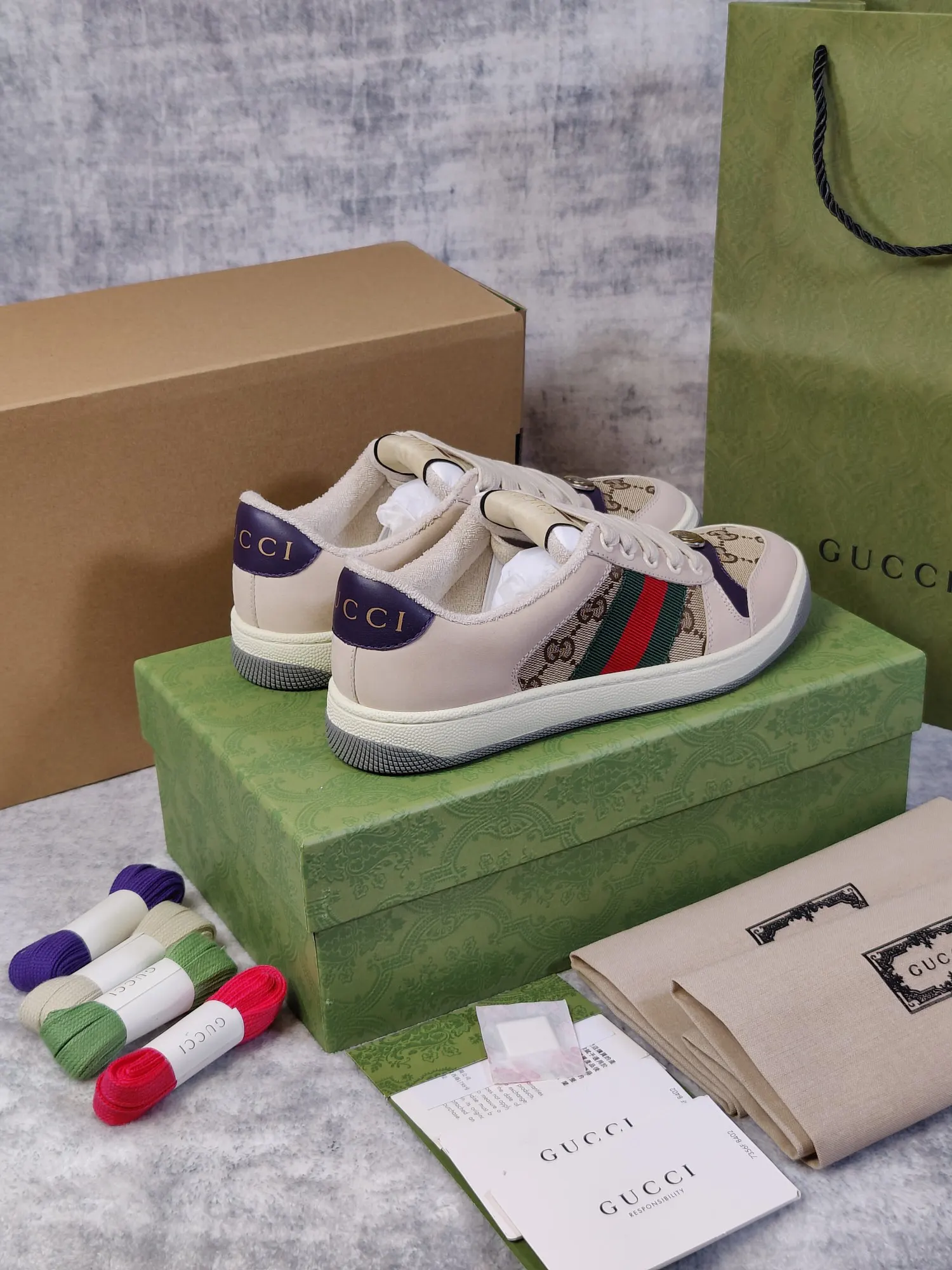Gucci Logo休闲运动鞋