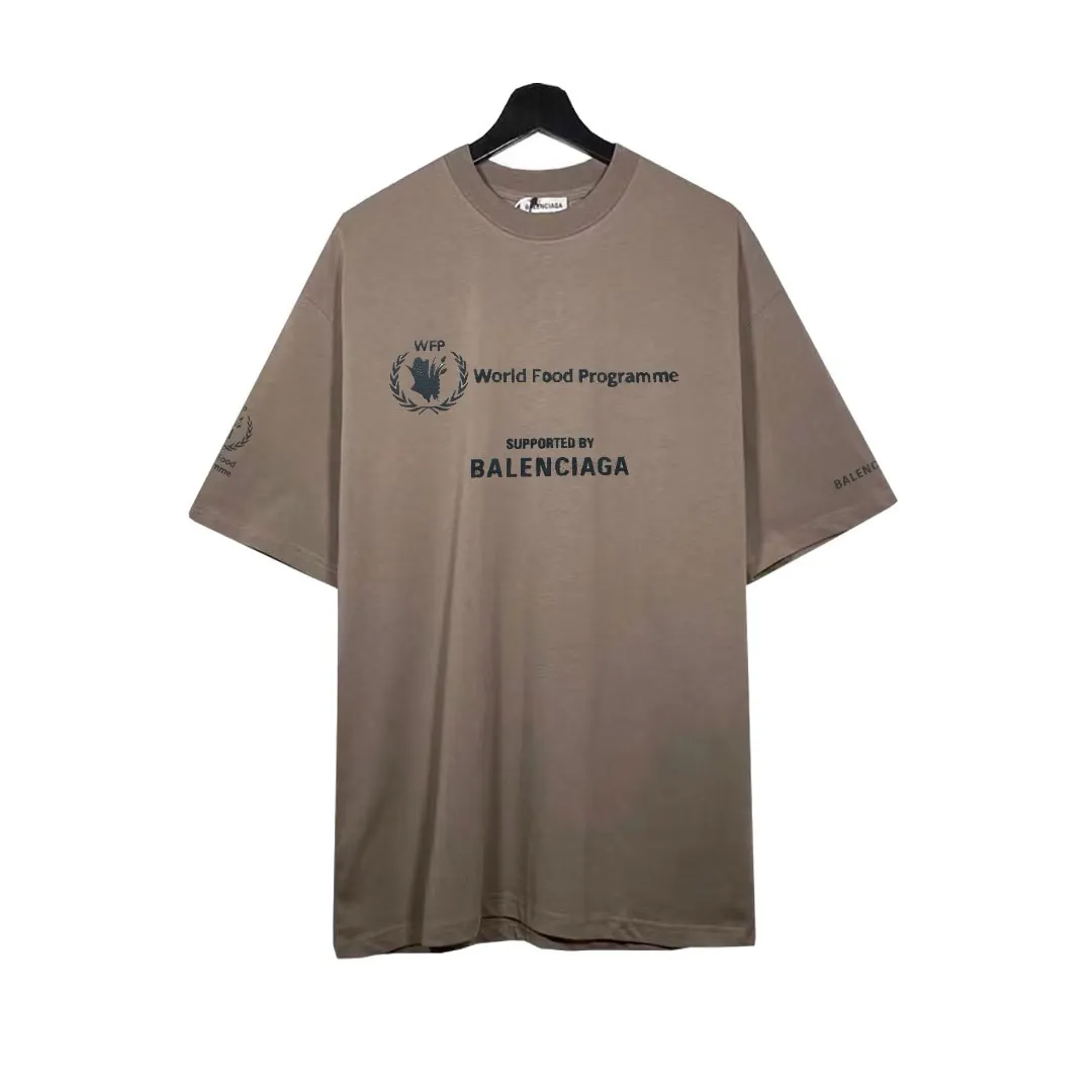 Balenciaga Cotton Logo Short Sleeve T-Shirt Street