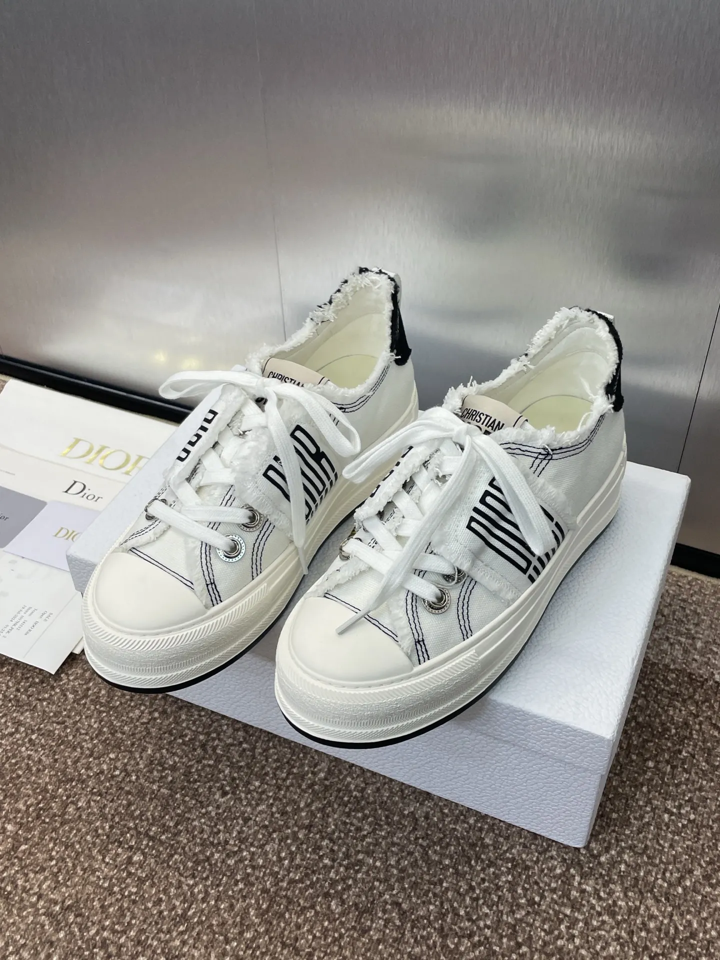 Dior 厚底 拼色 运动鞋