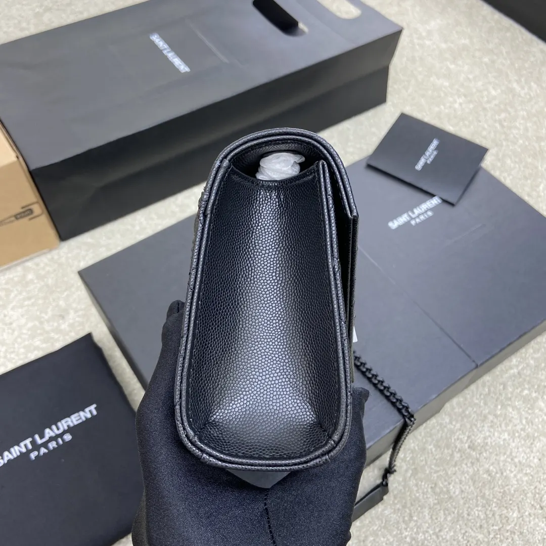 YSL 黑色 牛皮 拿上手就是 手提包 通勤手提款