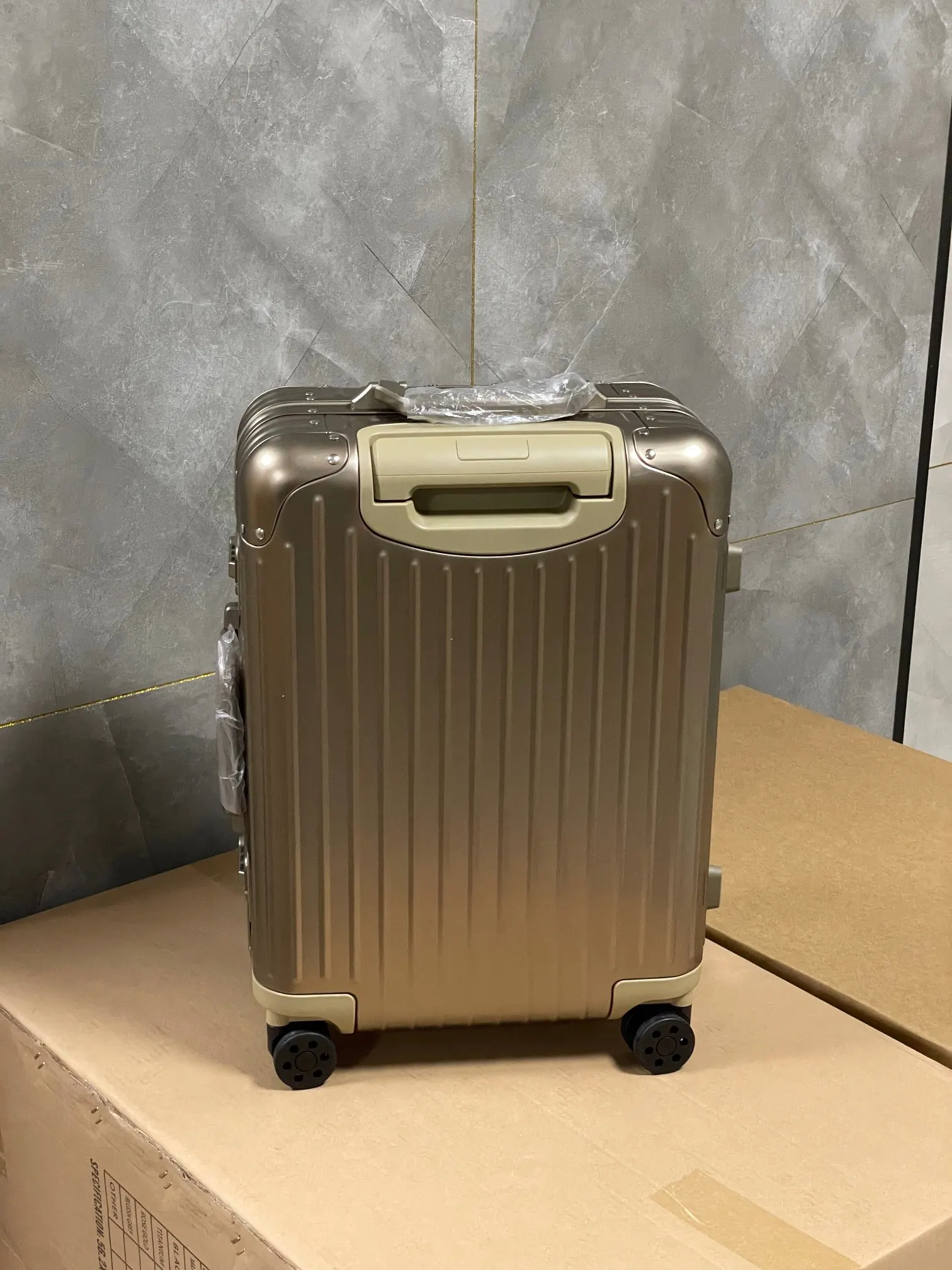 Rimowa Gold Suitcase Travel Lightweight