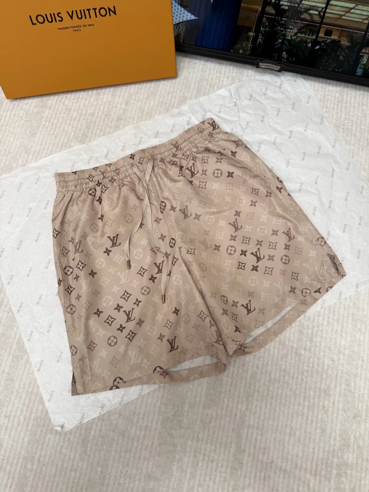LV gold khaki color scheme pants Image 5 LV gold khaki color scheme pants Image 5