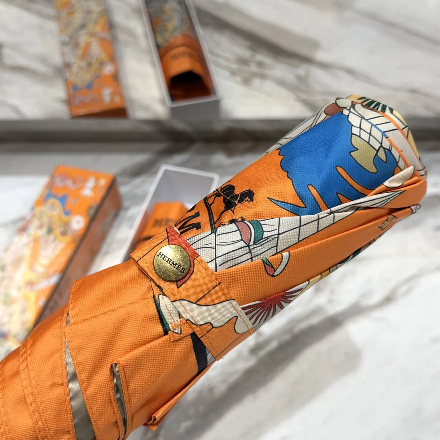 Hermès 黑色 雨伞 精致配饰