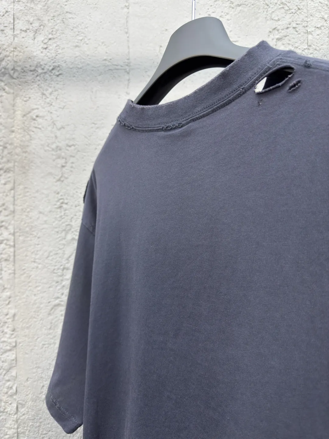 Balenciaga Black Cotton Short Sleeve T-Shirt Street Casual