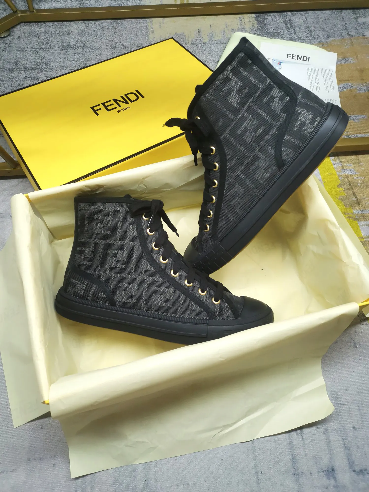 Fendi Monogram Sneakers Casual Versatile Style Image 6 Fendi Monogram Sneakers Casual Versatile Style Image 6
