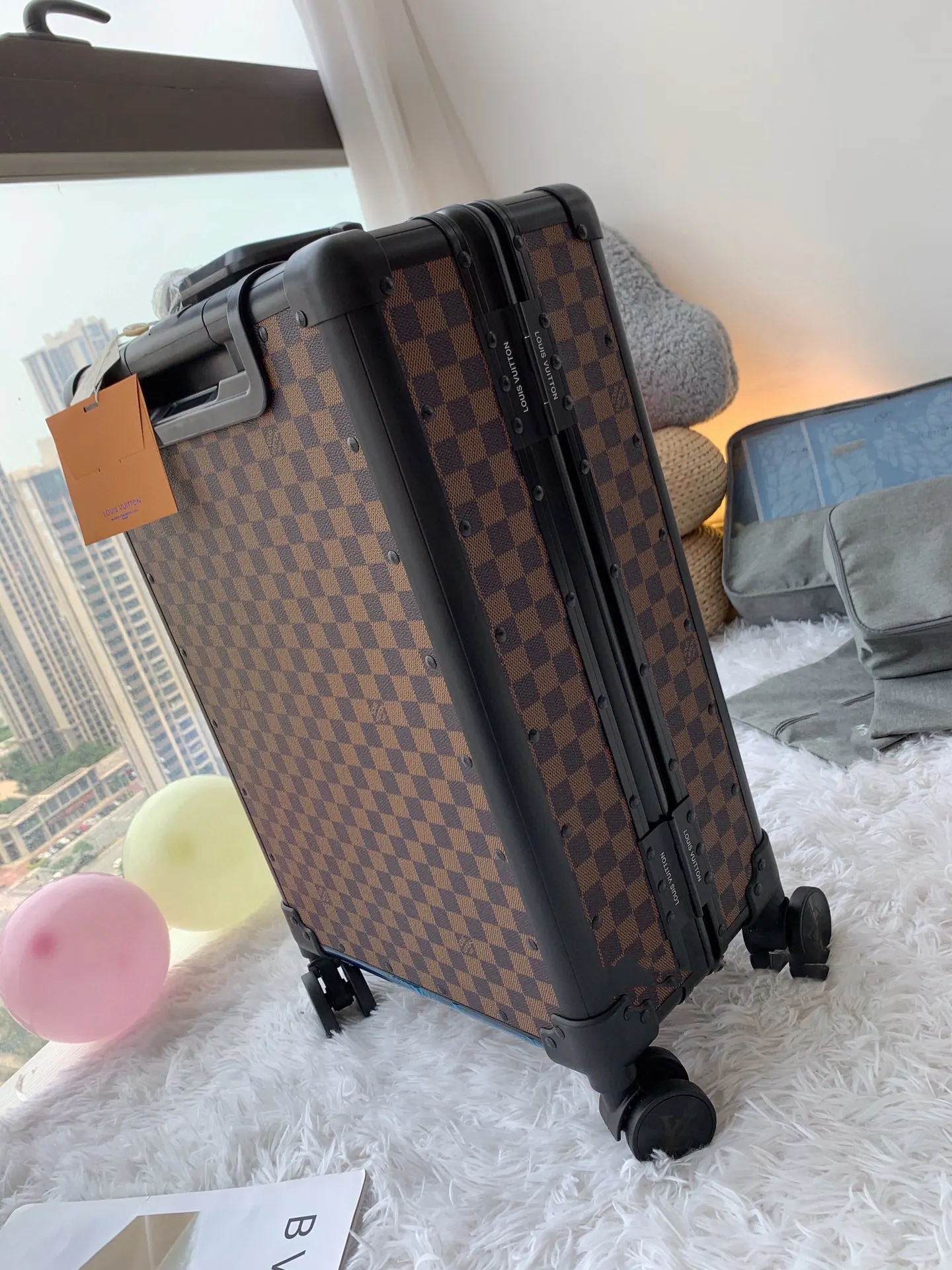 黑色 老花 经典花料 铝框 耐看结实 行李箱 旅行拉杆款 轻便出行款