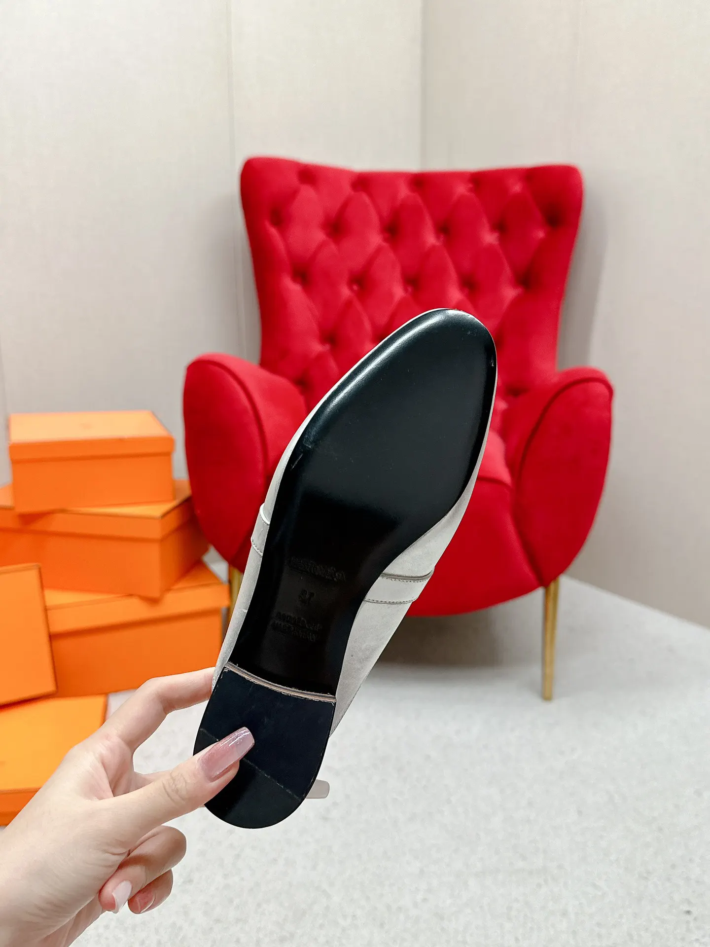 Hermès 小牛皮 拖鞋 舒适