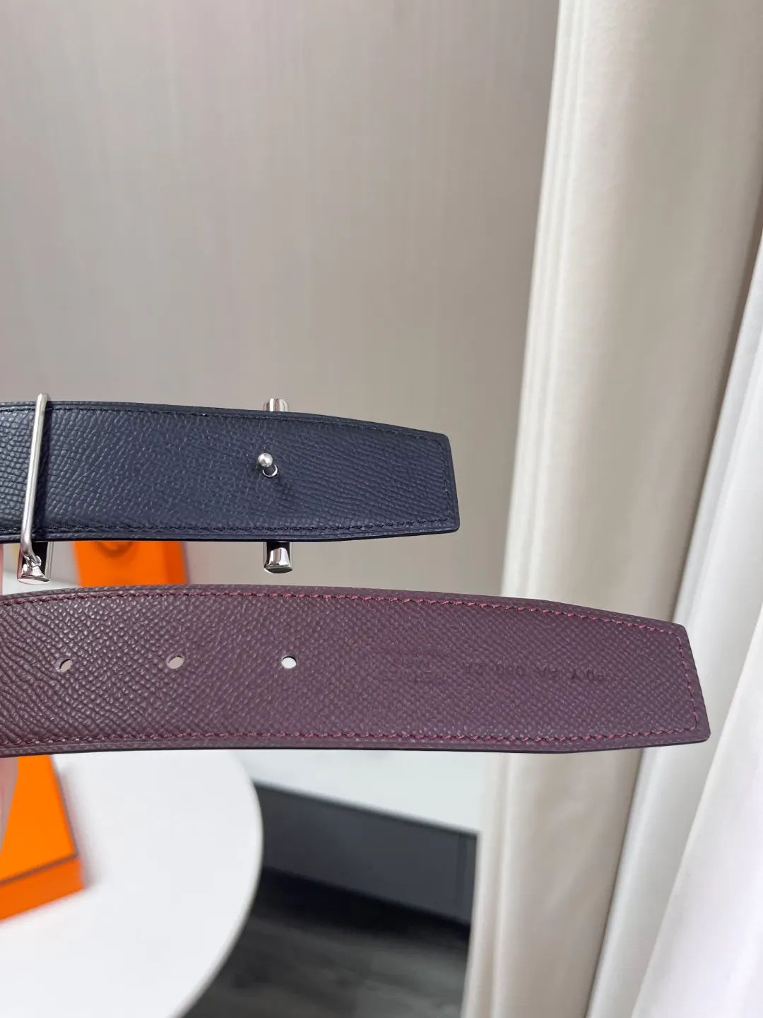 Hermès Calf Leather Accessories Fine Belt