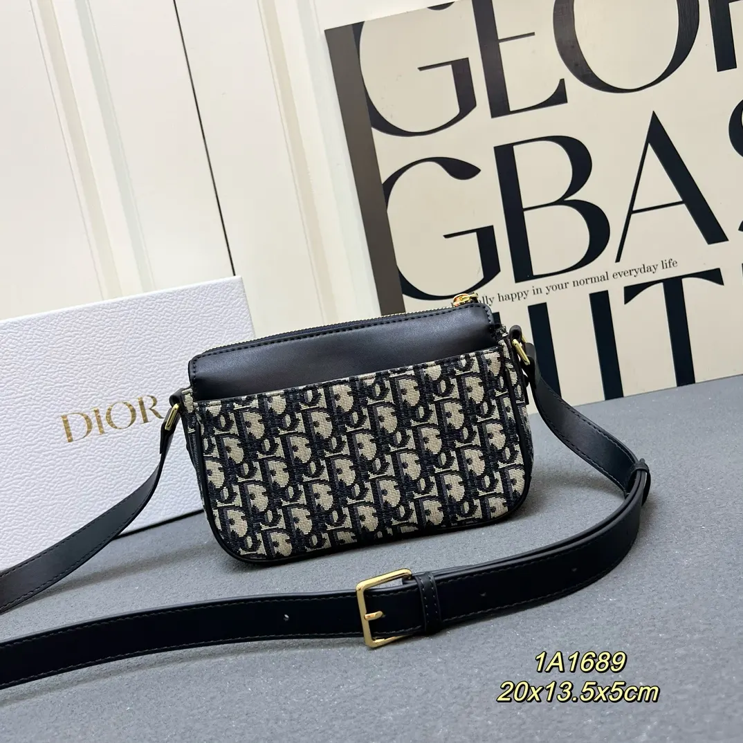 Dior Oblique老花牛皮手袋 手提斜挎