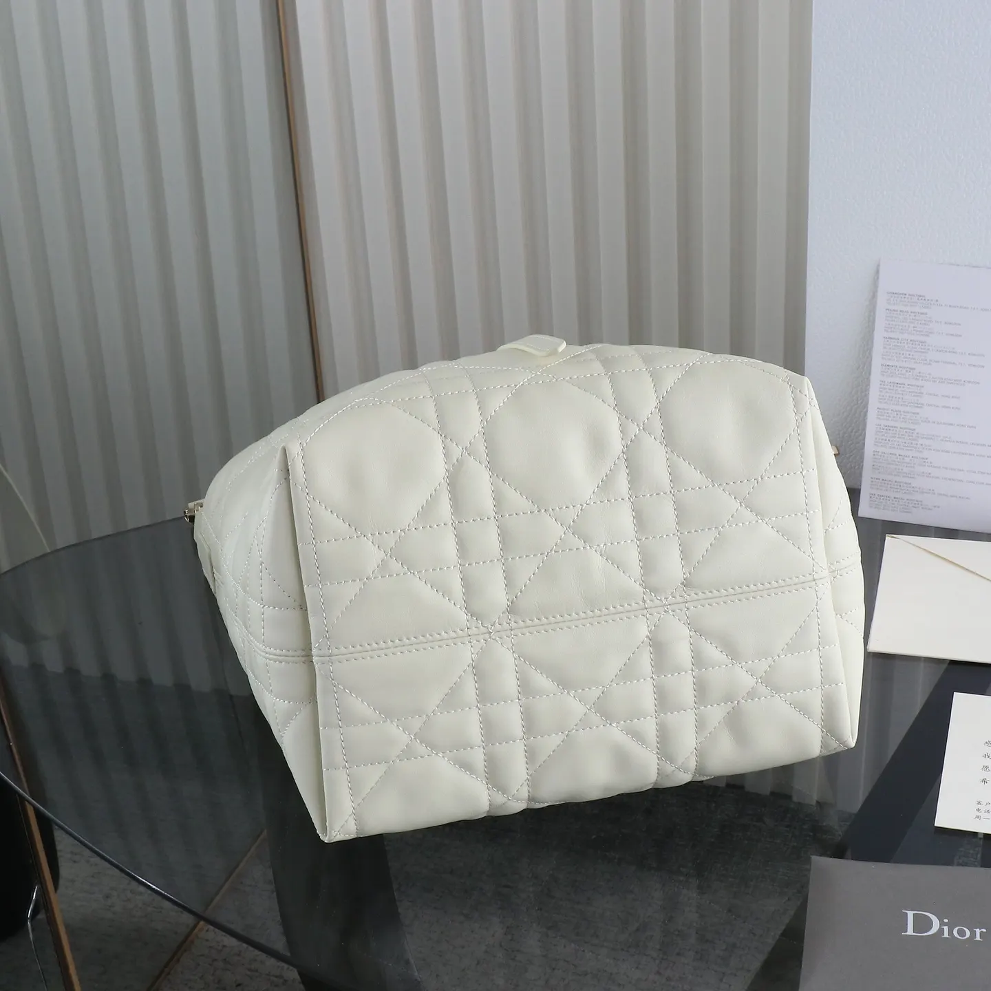Dior Toujours 白色 皮革 手提包