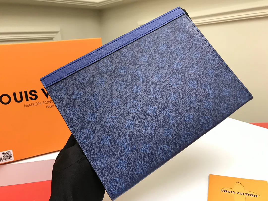 藍色 帆布 藍色 此款小巧而时髦的Pochette 旅行袋 大容量旅行款