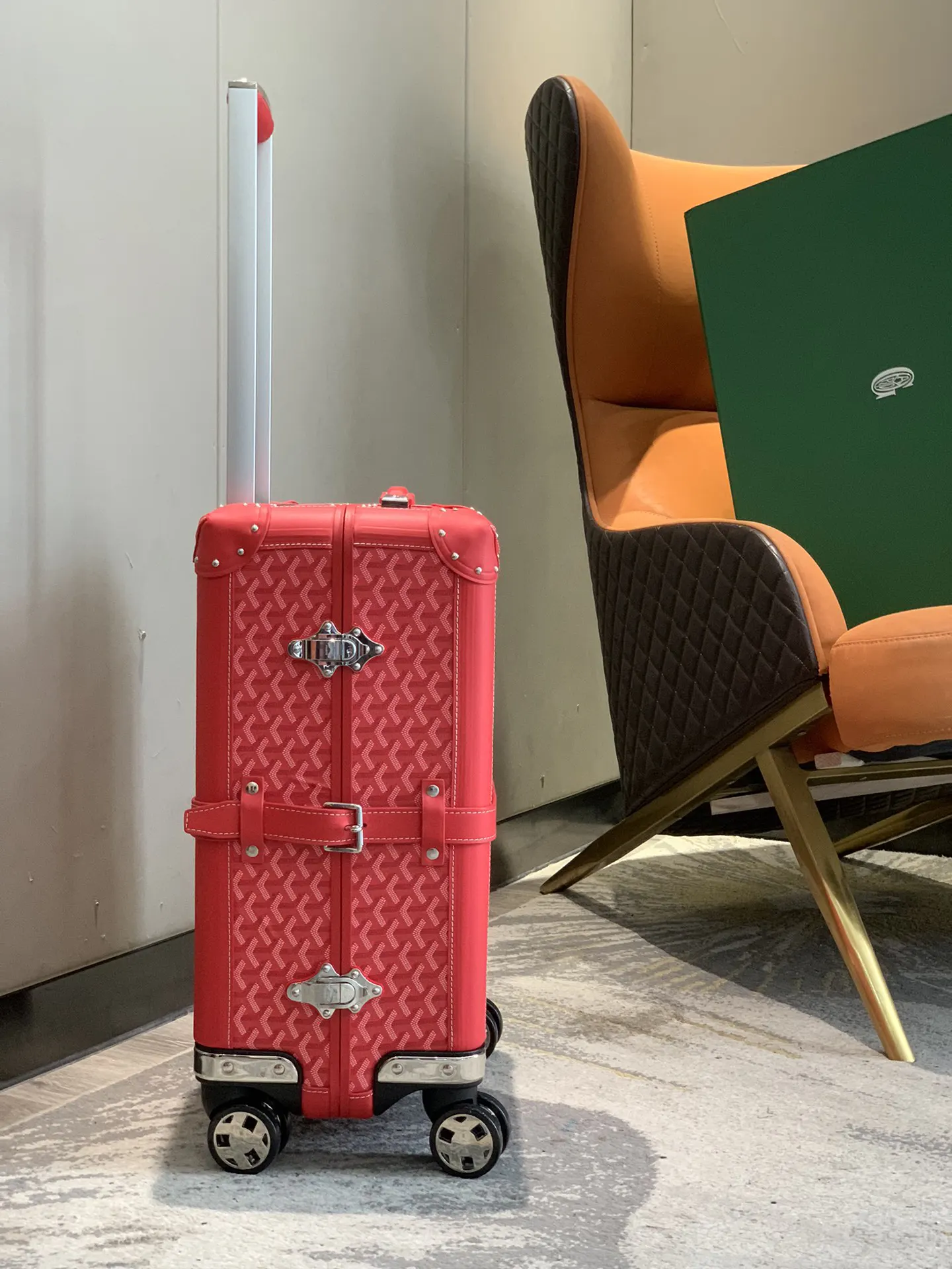 Goyard 空白 承接定制自主品牌 档口摆版logo已 行李箱 旅行拉杆款 轻便出行款