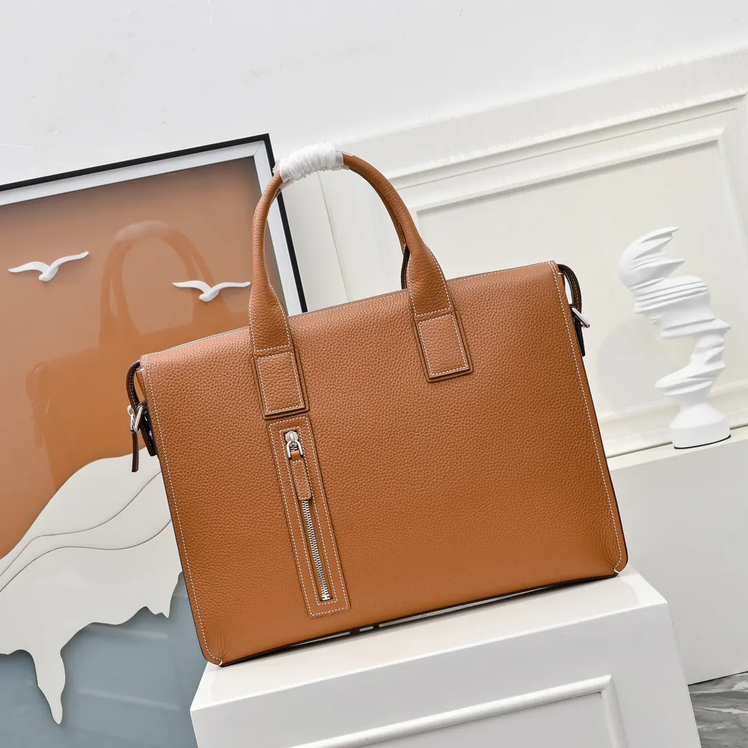 Hermes Briefcase Business Commuter Leather