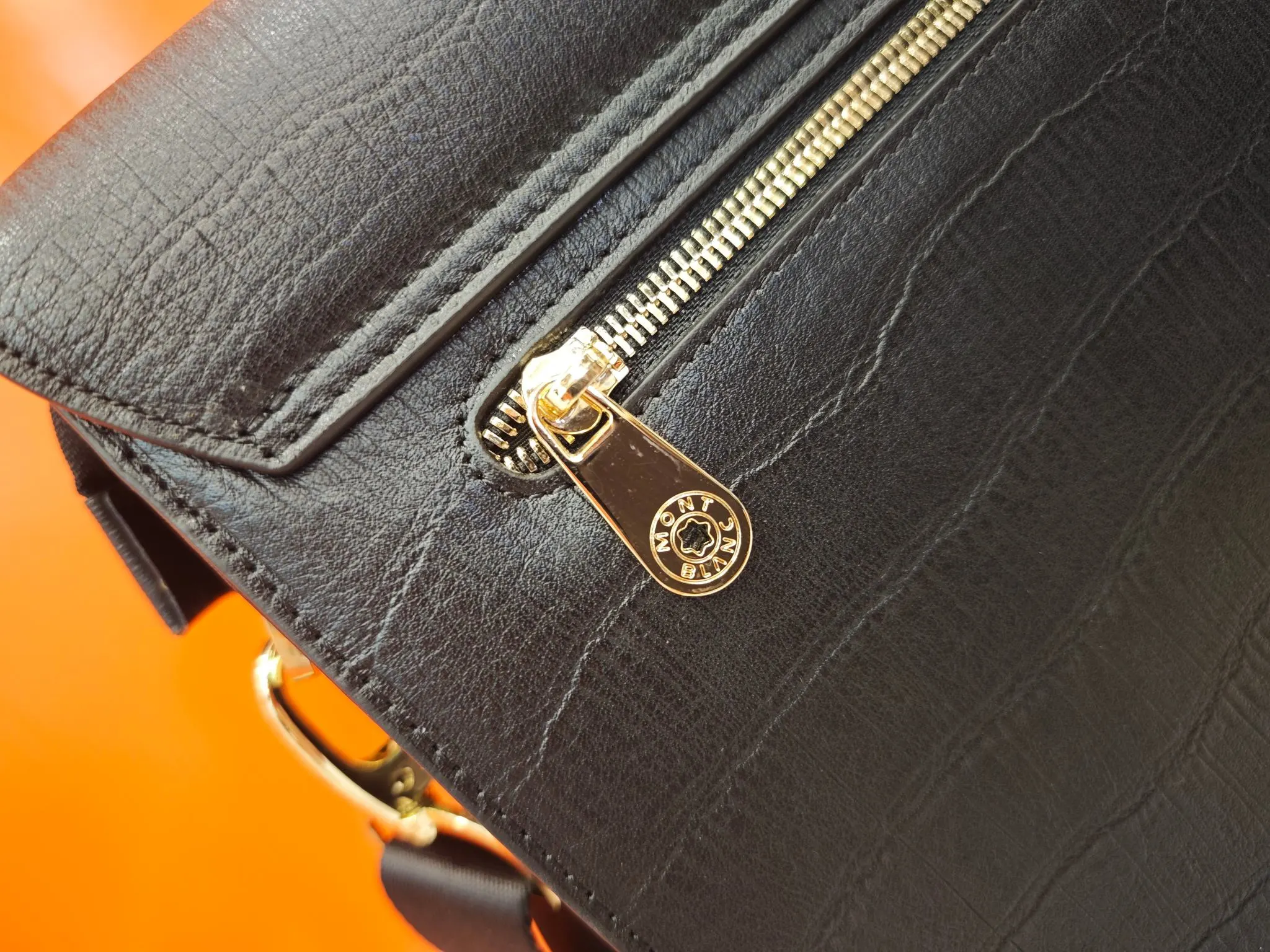 Black Briefcase Business Commuter Leather