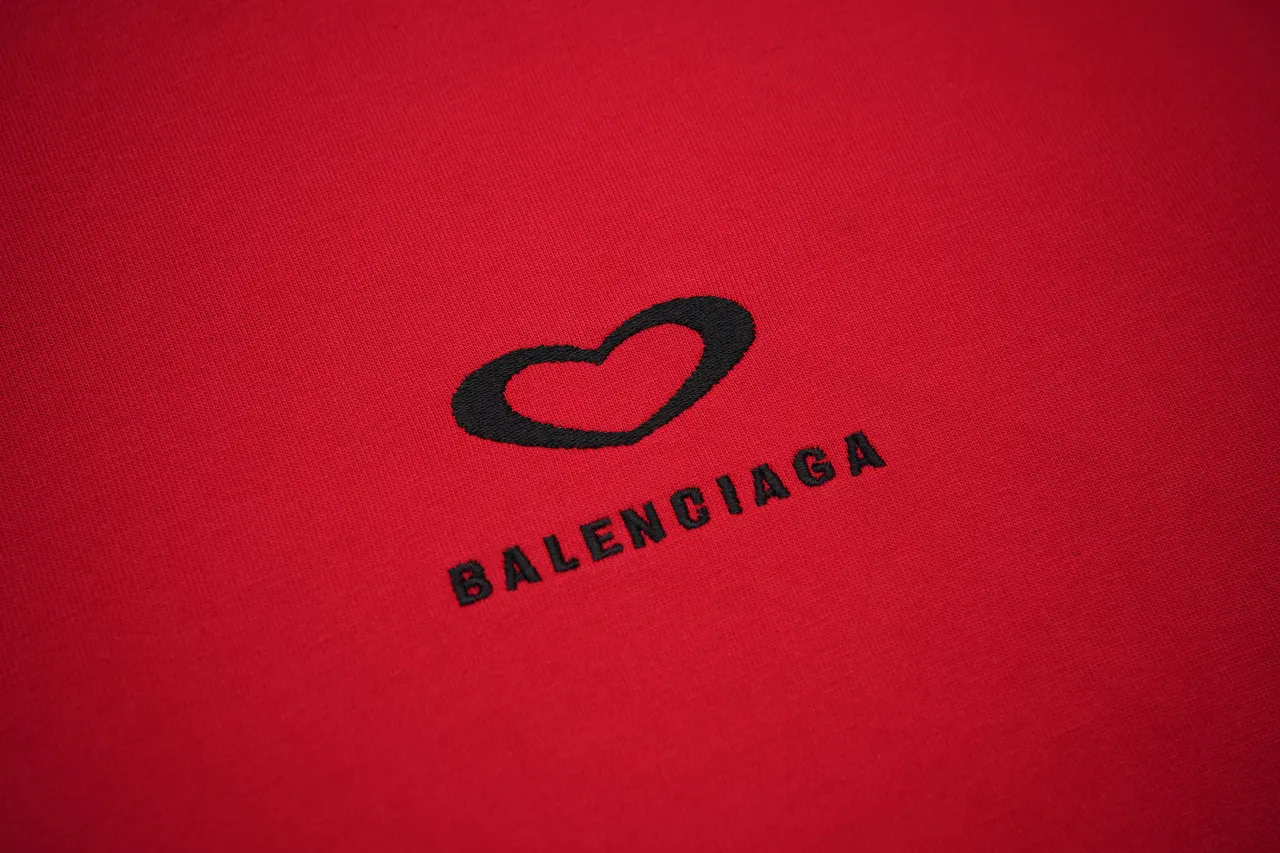 Balenciaga 红色 短袖T恤
