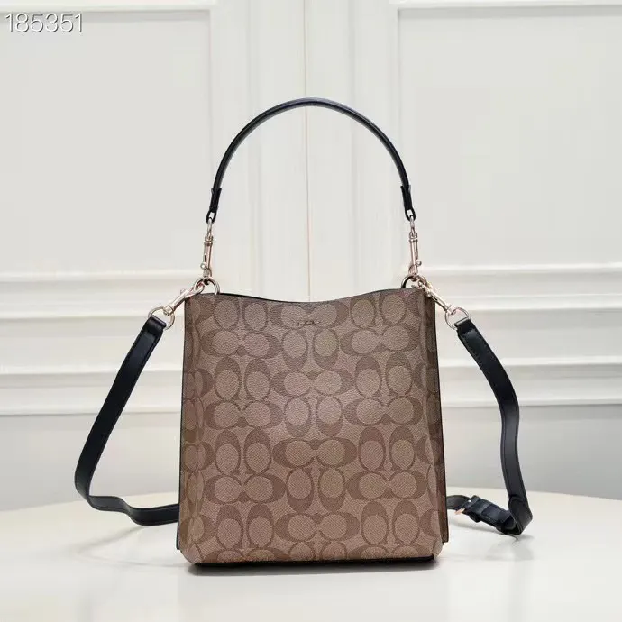 Monogram Bucket Bag Casual Leather