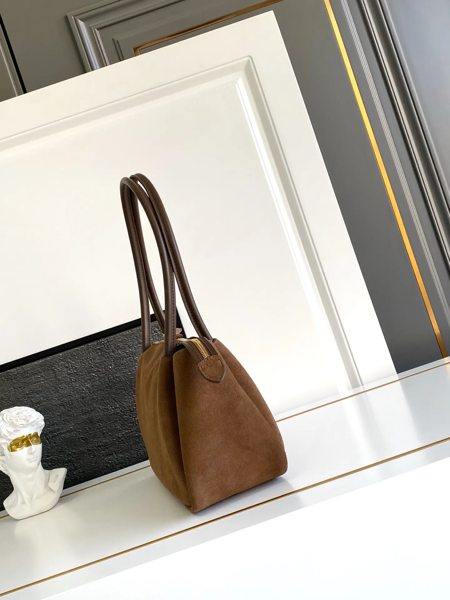 Prada 1Ba444 Gold Hobo Shoulder Bag Commuter