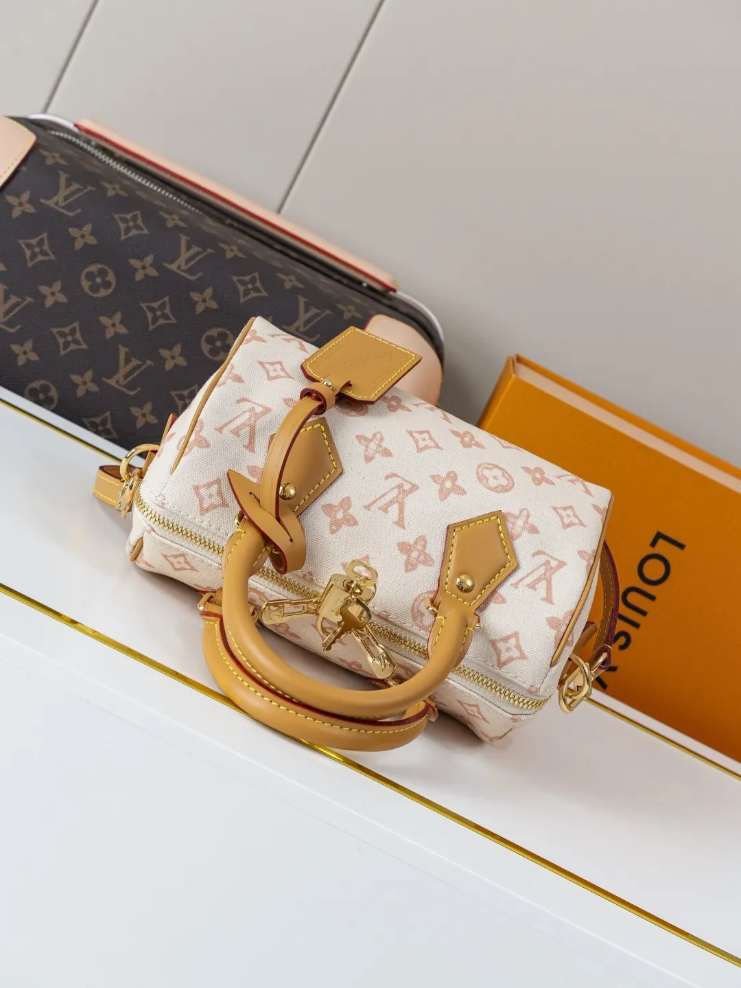 LV Speedy 白棕老花旅行袋 复古大容量出行款｜ORBUYBAG 嵐奢包高端時尚精品