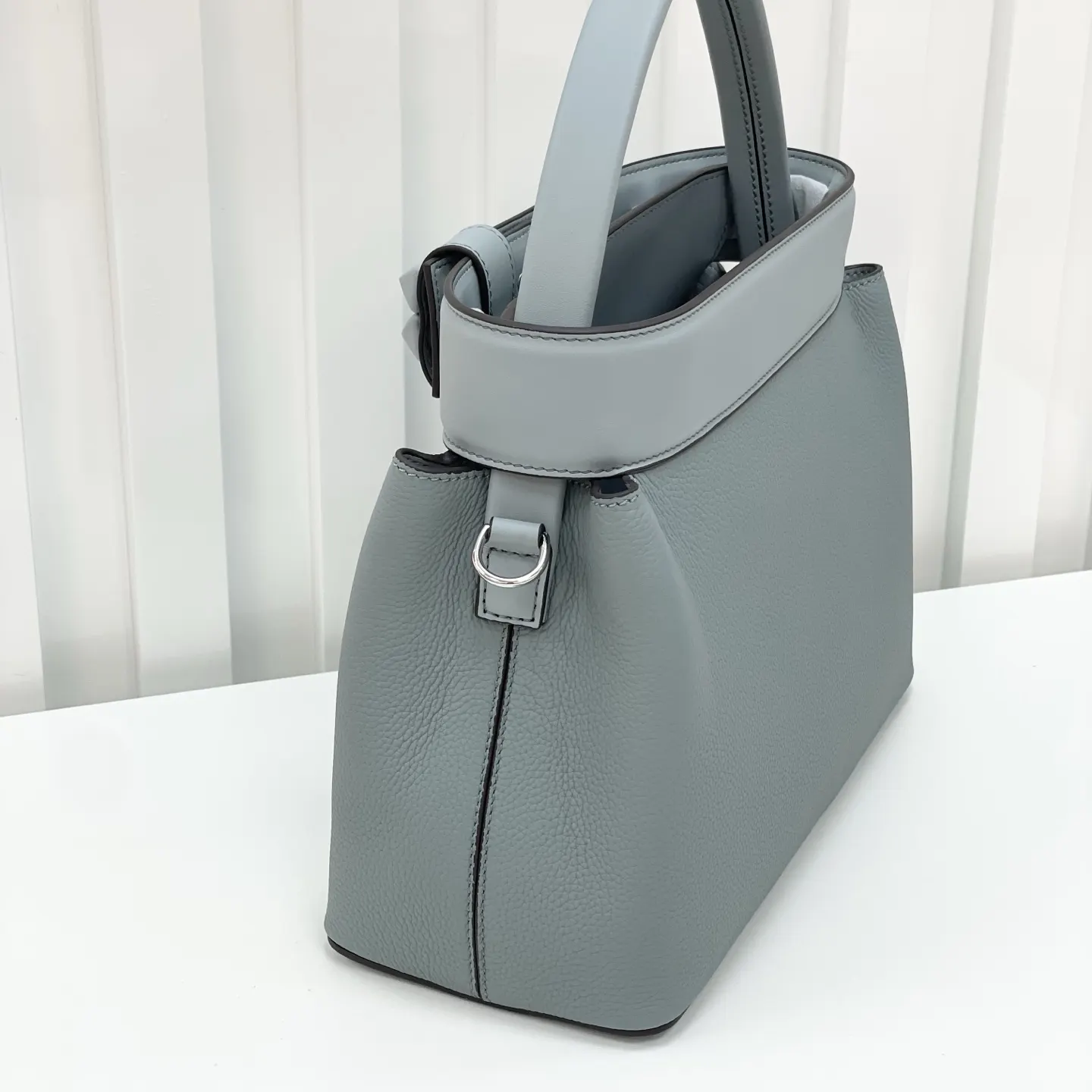 Hermès 黑色 牛皮手提包