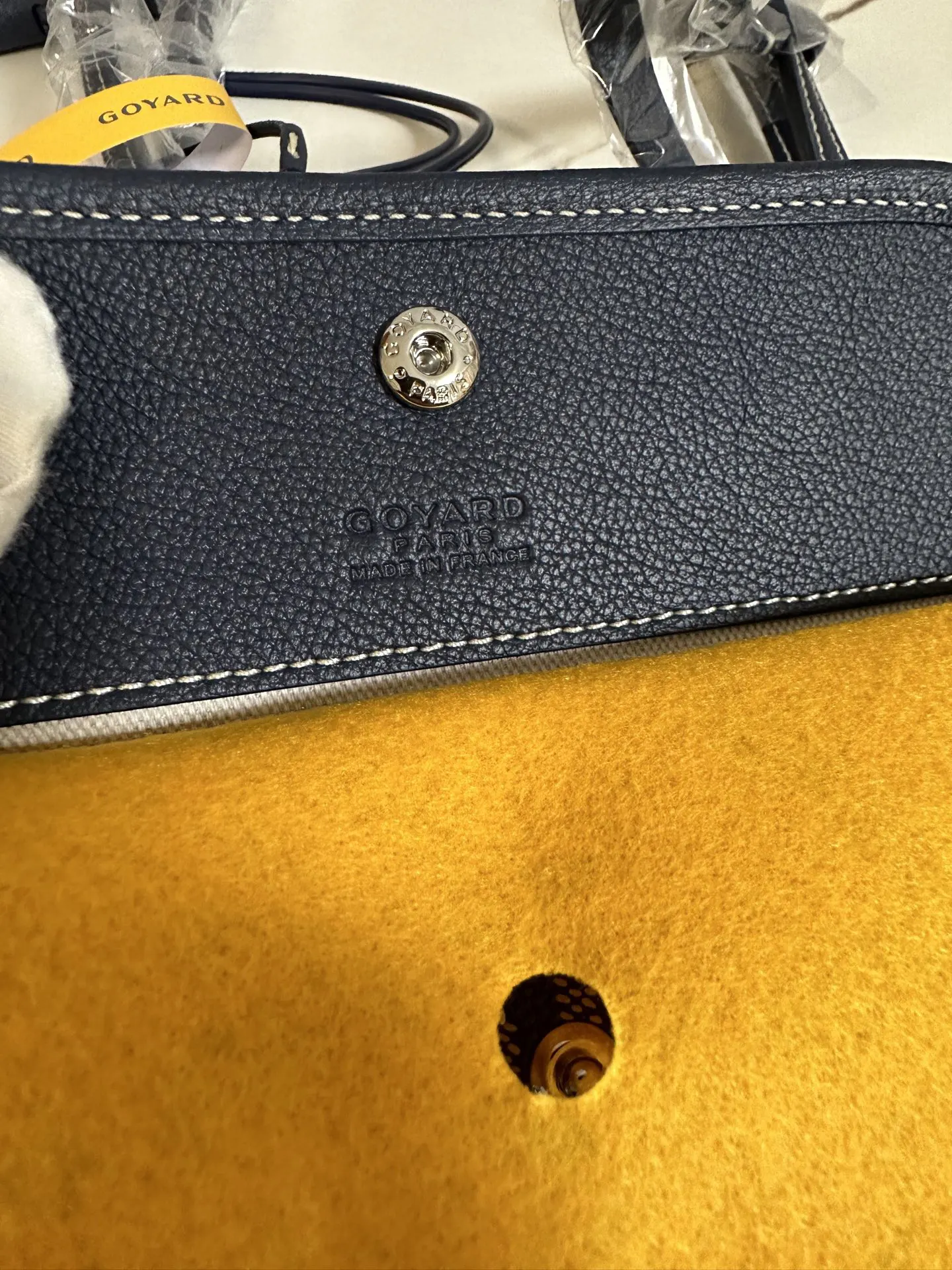 Goyard 藍色 深藍 小牛皮 托特包 大容量托特款