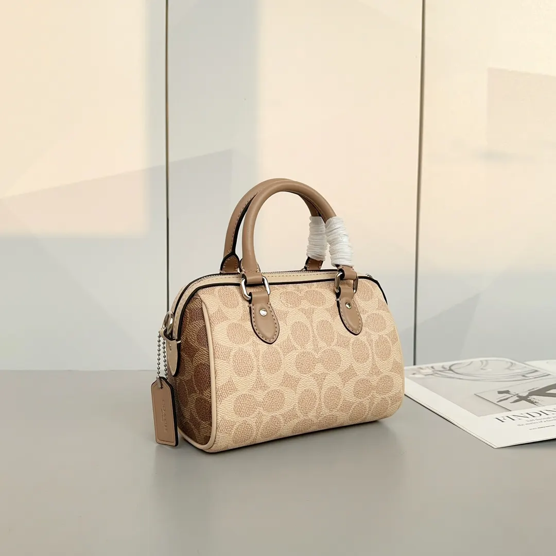 Monogram Crossbody Bag Lightweight Leather