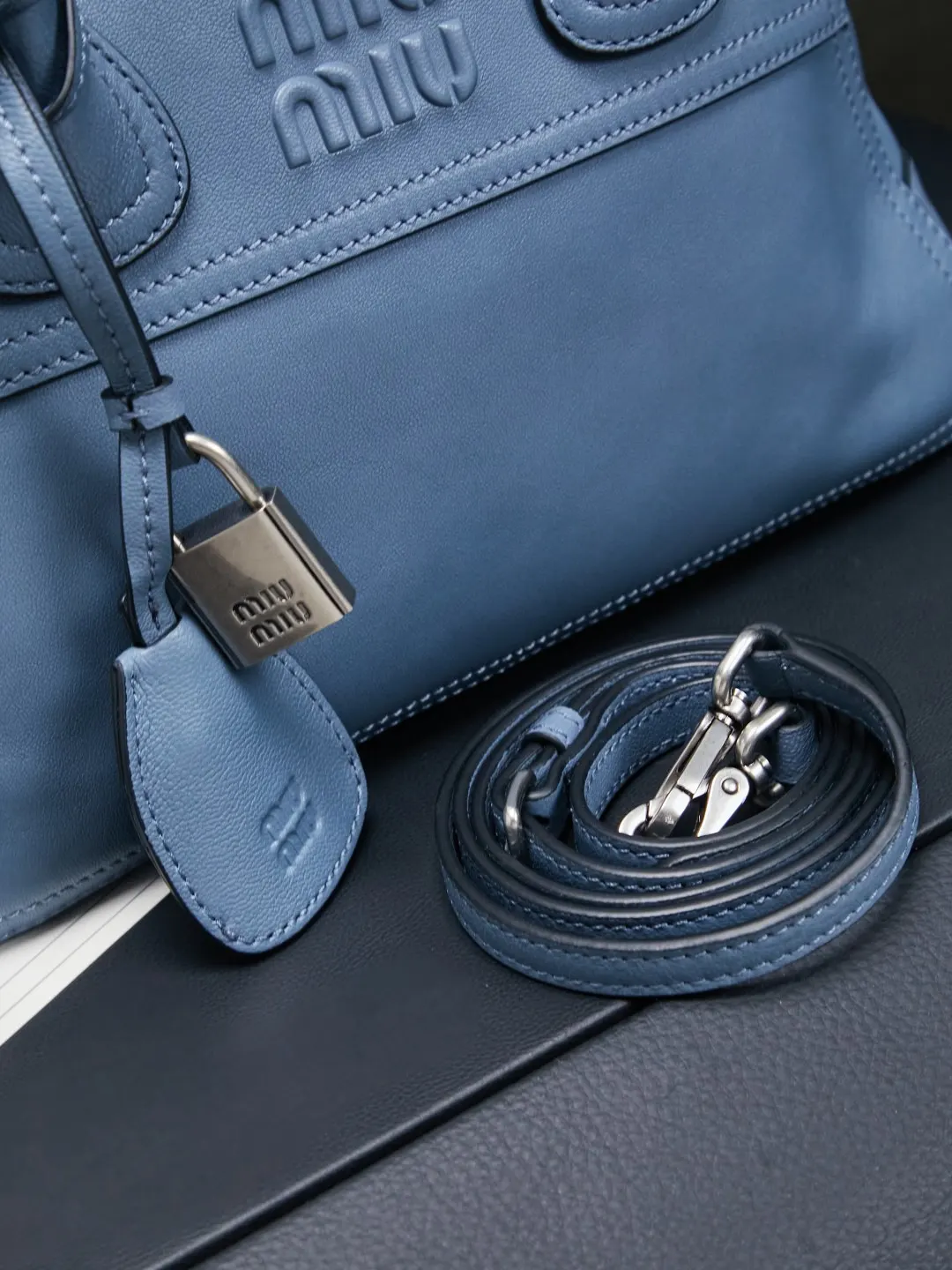 Blue Top Handle Bag Commuter