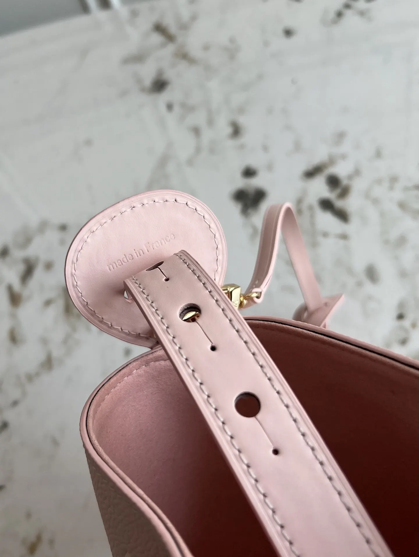 Black Pink Organizer Pouch Travel Leather