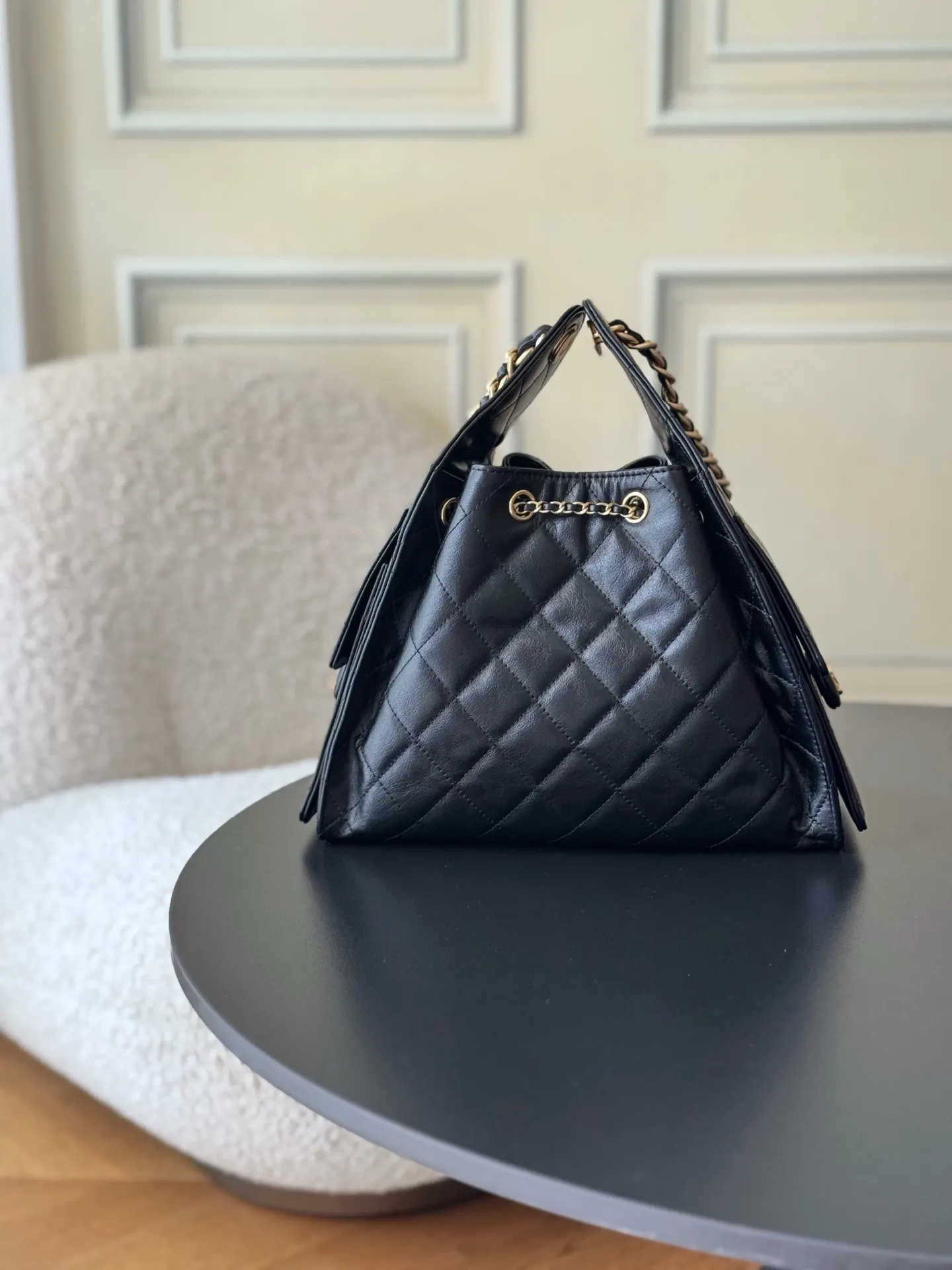 CHANEL Hobo 牛皮 腋下包 復古腋下背款