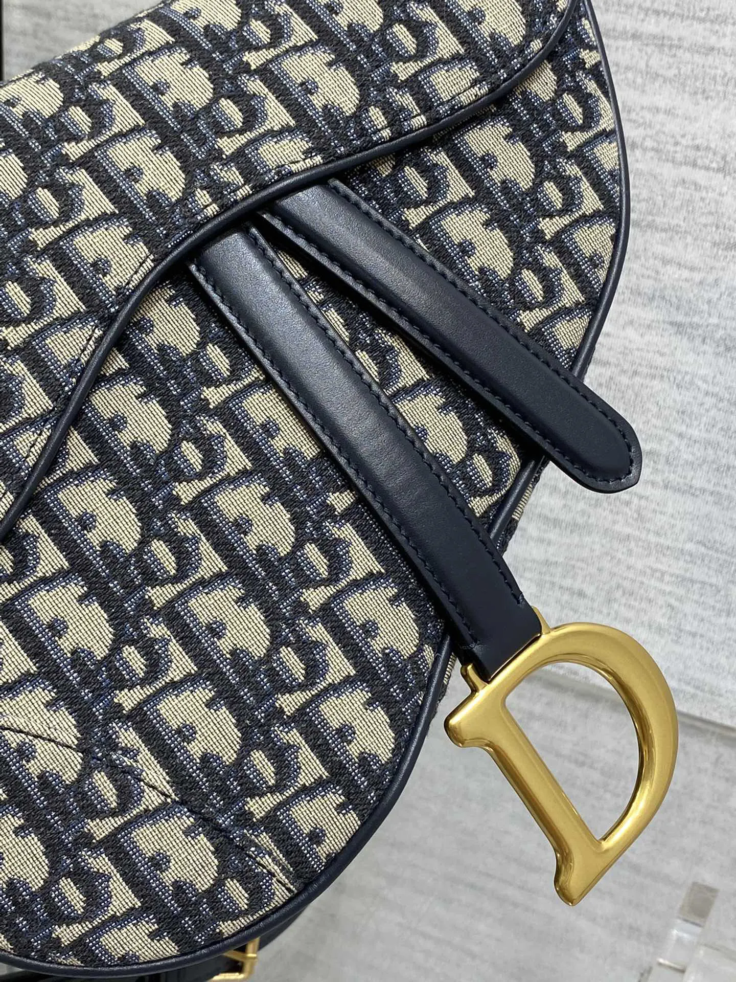 Dior Saddle 老花藍馬鞍包 手提斜挎 手提包(數字3) Dior Saddle 老花藍馬鞍包 手提斜挎 手提包(數字3)