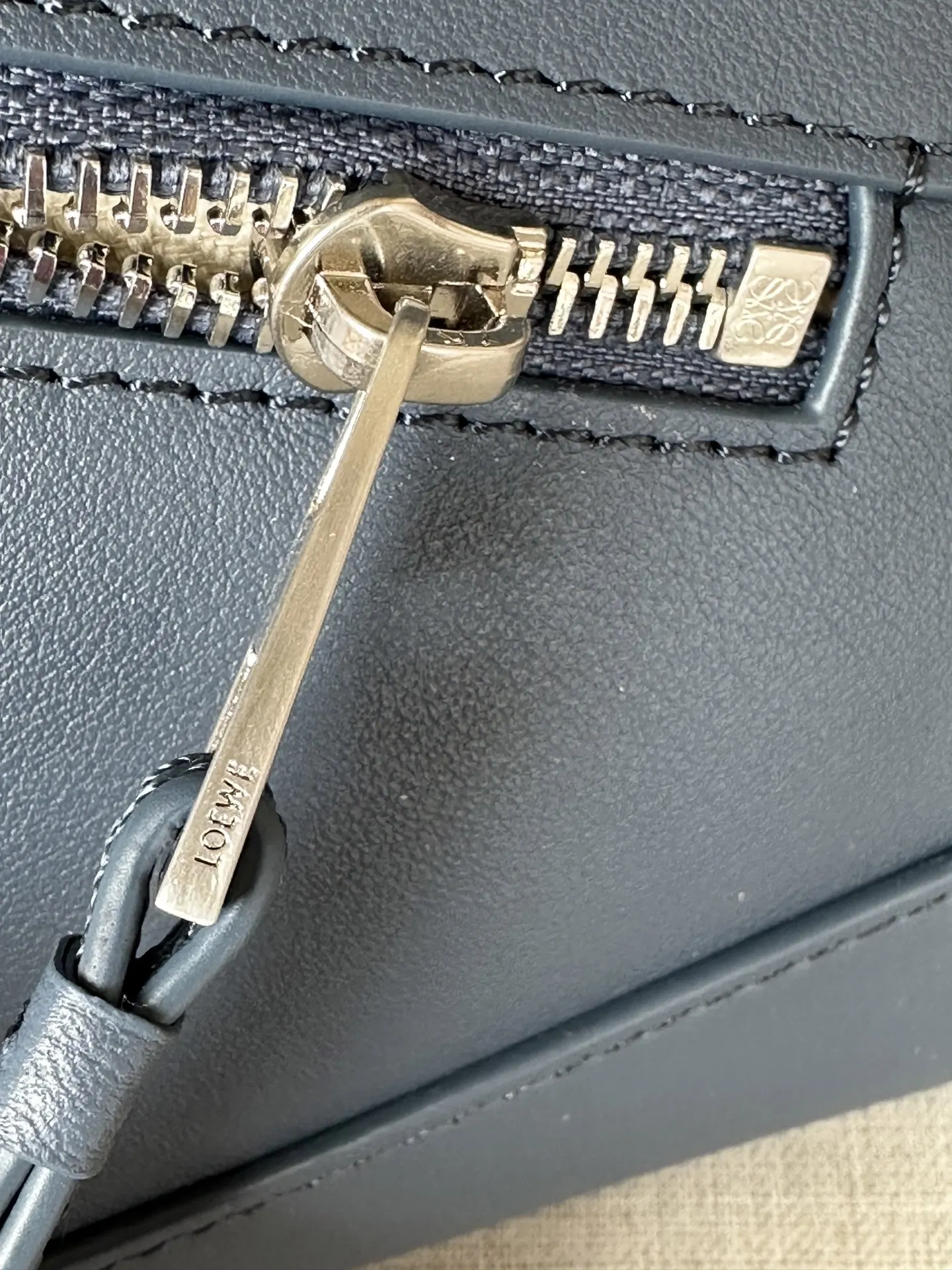 Blue Belt Bag Casual Leather