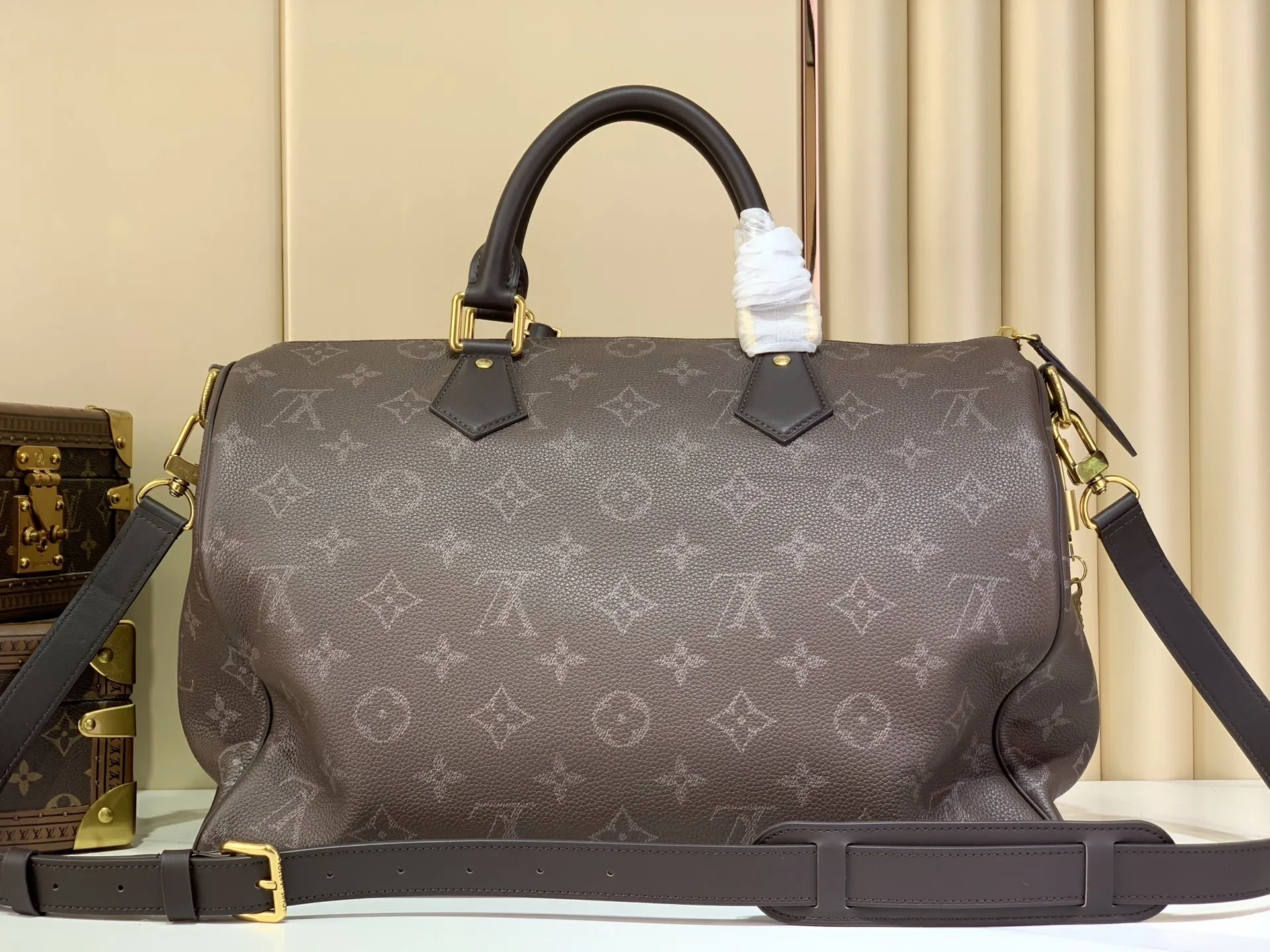 Speedy 牛皮 旅行袋 大容量旅行款