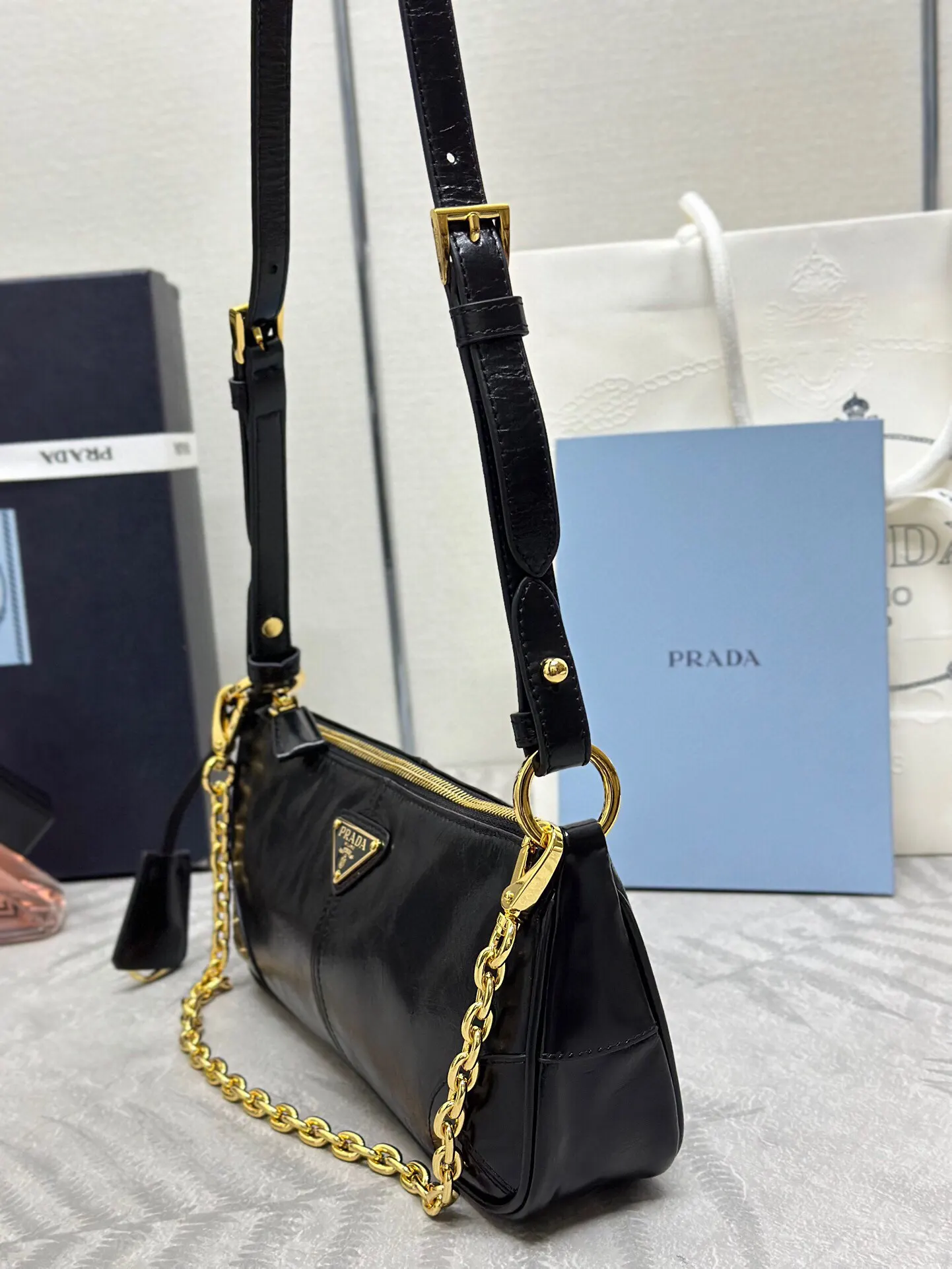 Prada Re-Nylon 黑色 托特包