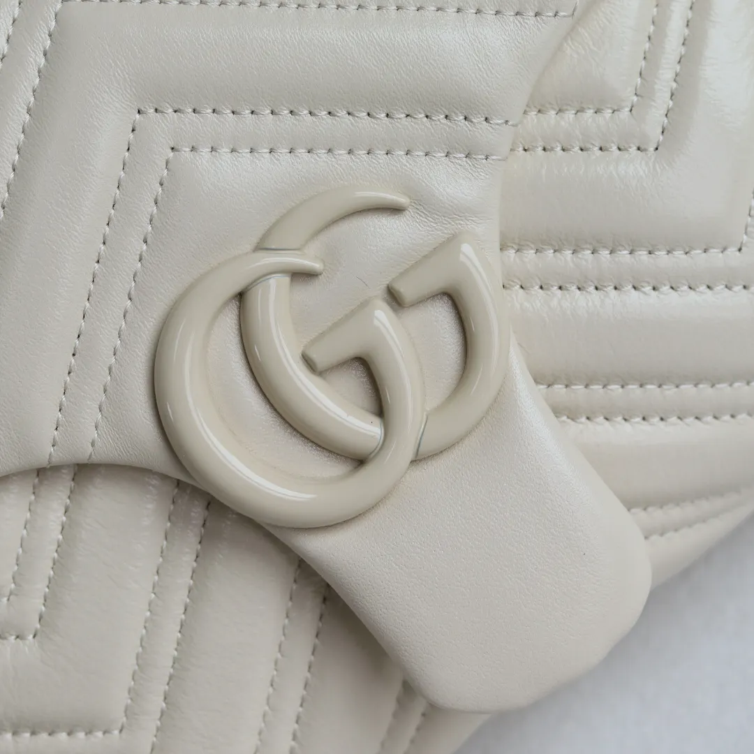 Black White Chain Bag Leather