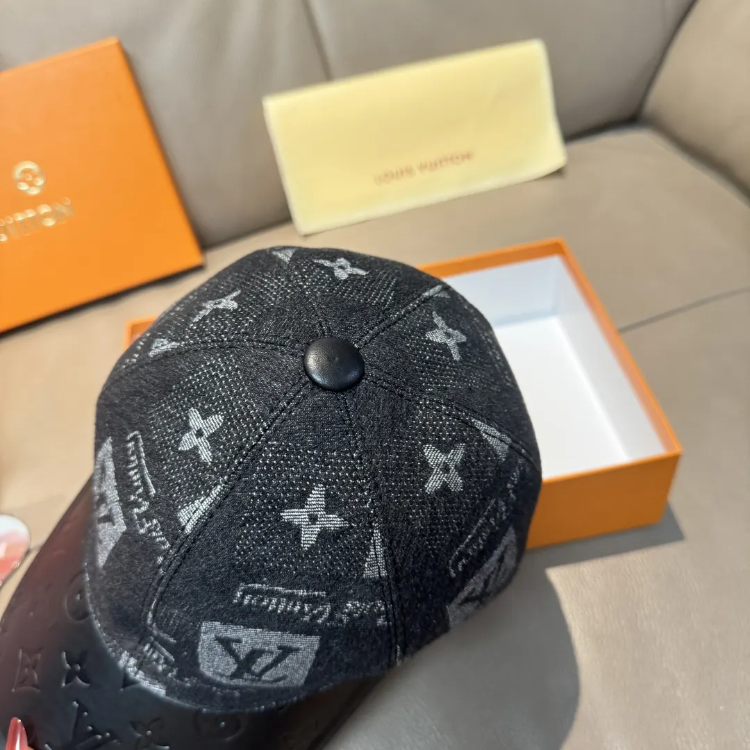 LV 牛皮 棒球帽 日常休闲款