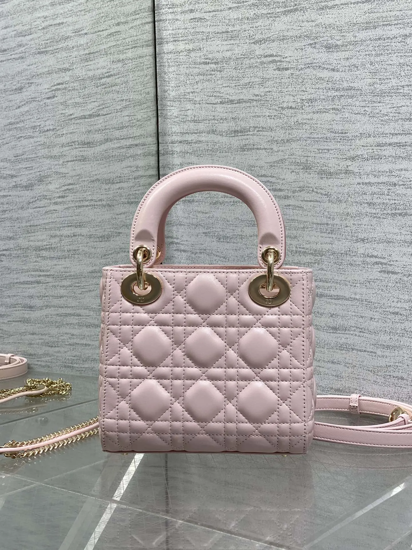 Dior Lady Dior Lady 柔粉色手袋 手提斜挎 复古