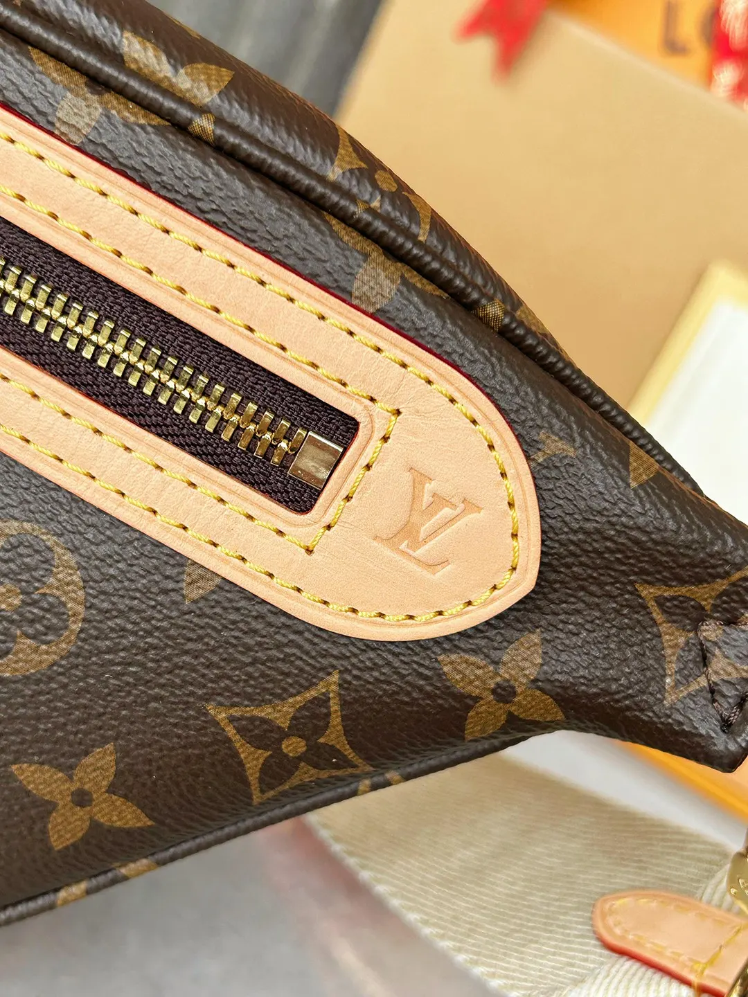 Monogram Belt Bag Casual Leather