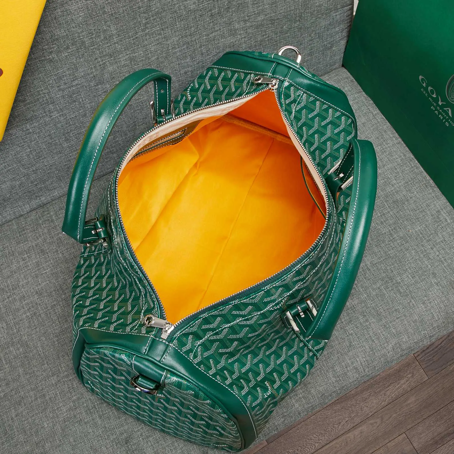 Goyard 吴亦凡同款包男女同款口袋GY戈雅旅行袋手提單肩短 大容量旅行款