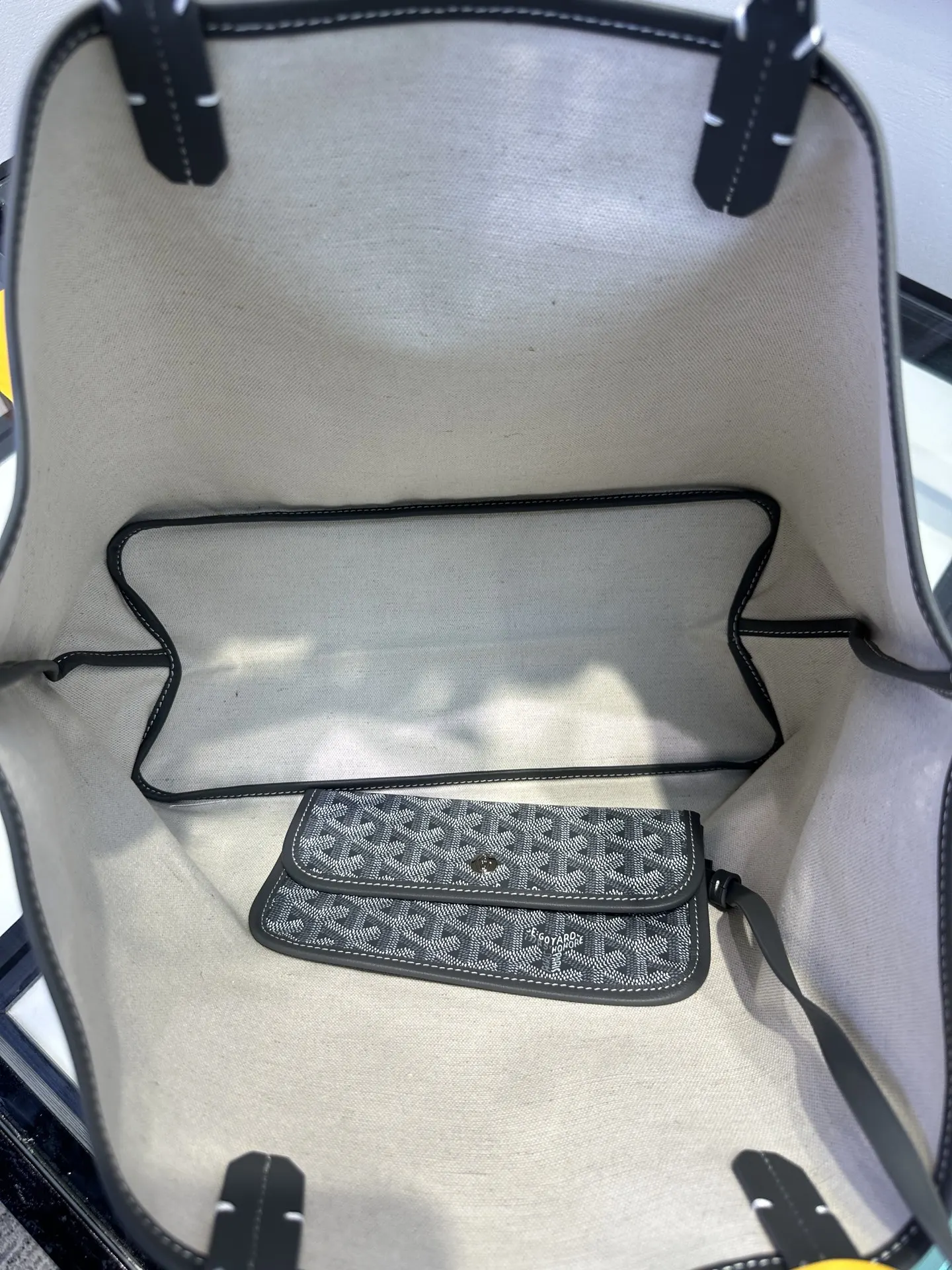 Goyard 灰色 戈雅 托特包购物袋 灰色 中号尺寸 大小 大容量托特款