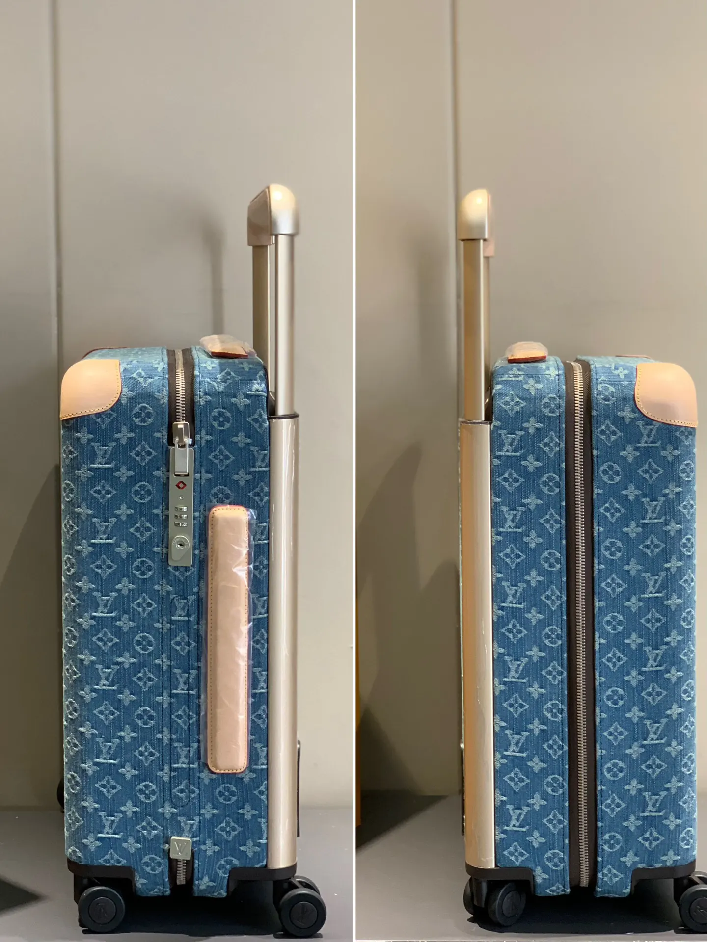 灰色 银色 拉杆真皮包裹 行李箱 旅行拉杆款 轻便出行款