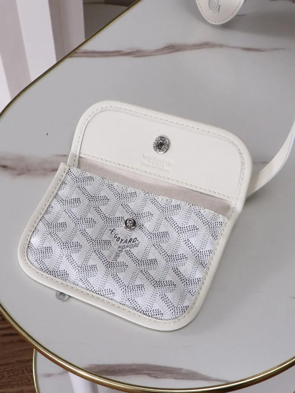 Goyard 白色 小牛皮 手提包 通勤手提款