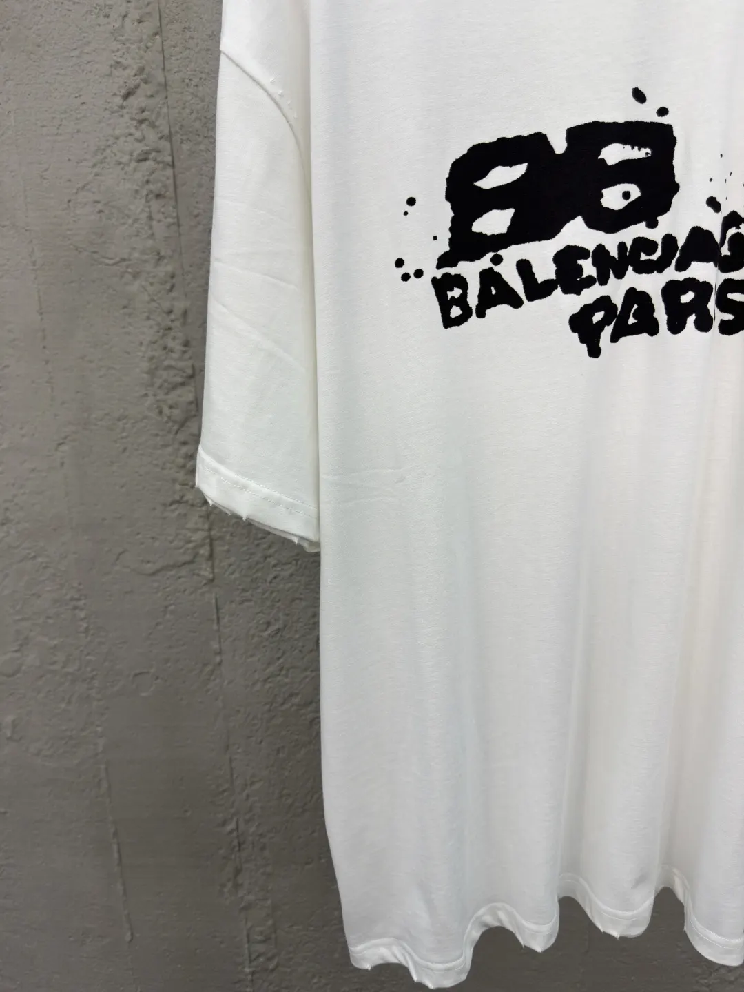 Balenciaga 白色 純棉 Logo 短袖T恤
