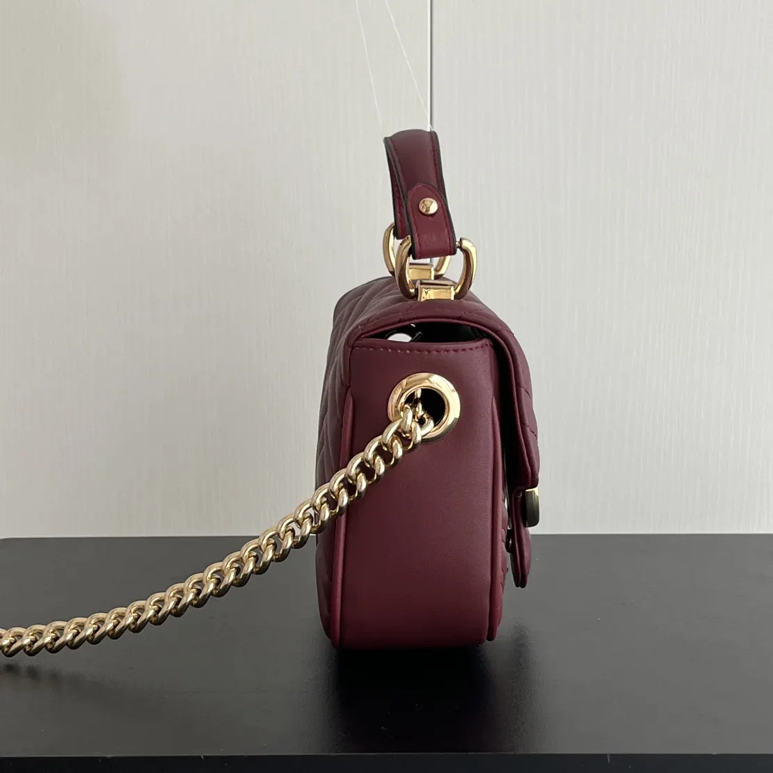 Gucci Marmont Quilted Leather Chain Bag Shoulder and Crossbody Wear Image 3 Gucci Marmont Quilted Leather Chain Bag Shoulder and Crossbody Wear Image 3