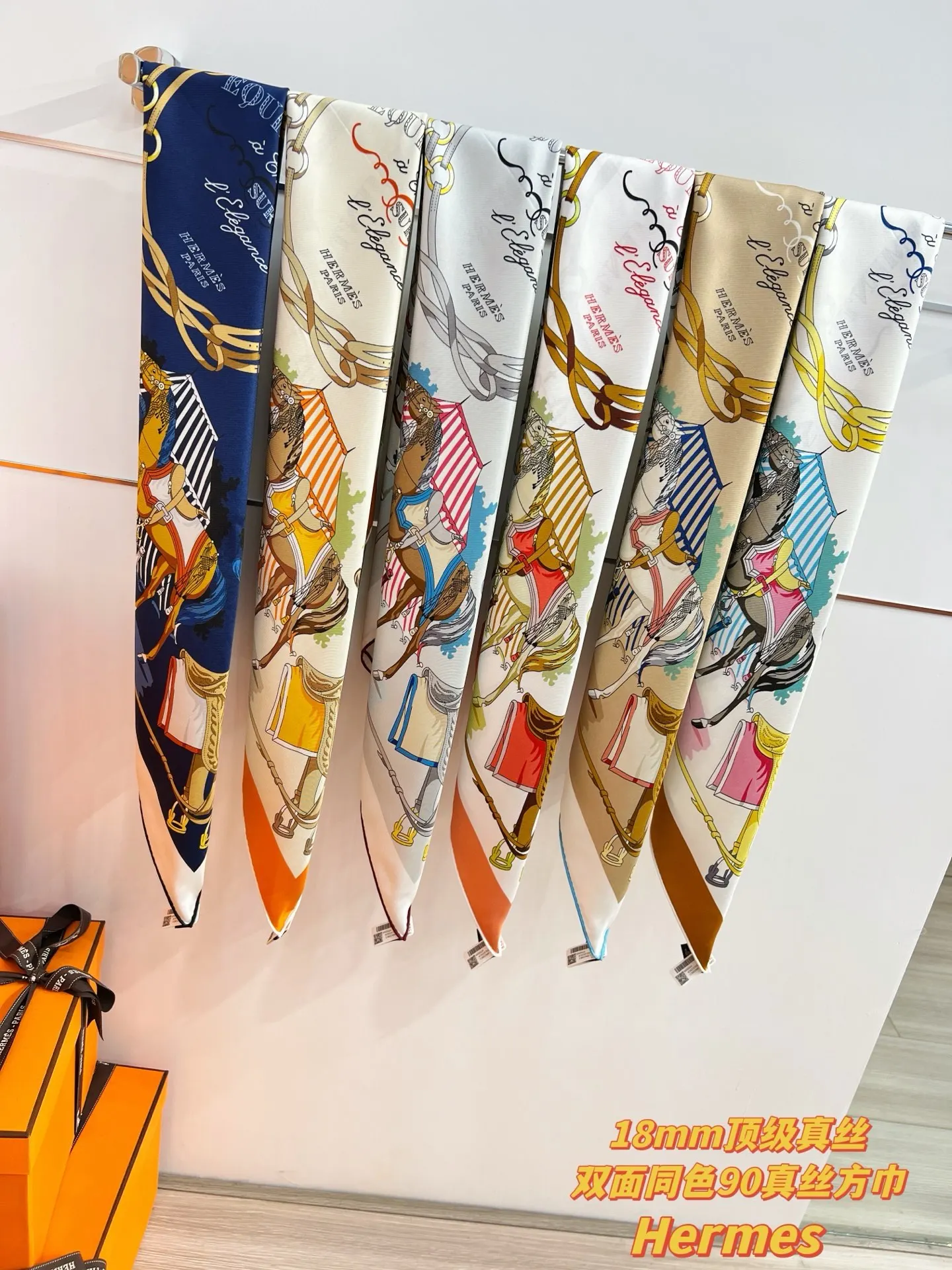 Hermès 丝巾 精致配饰