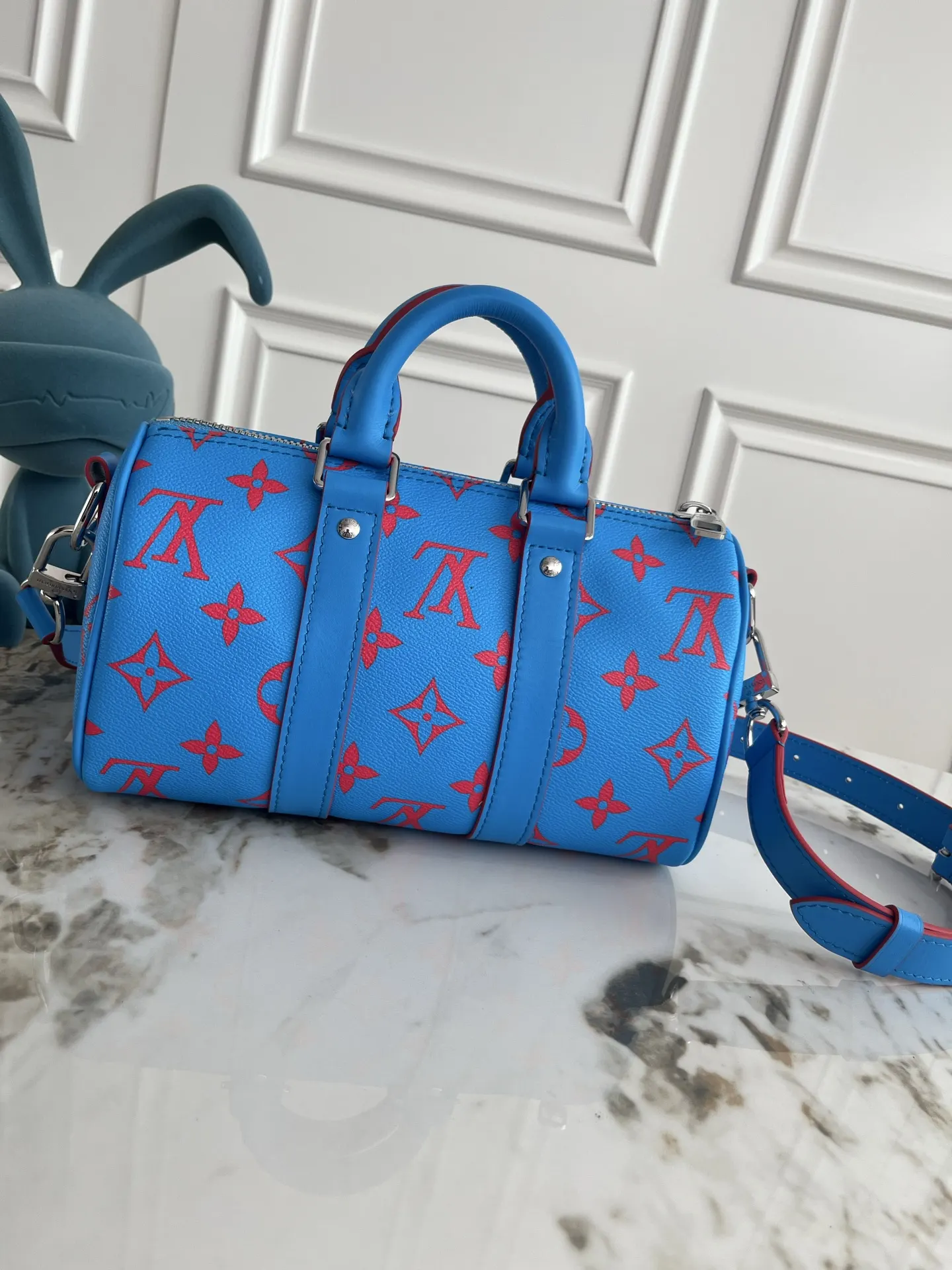 LV Blue Monogram Handbag Image 2 LV Blue Monogram Handbag Image 2