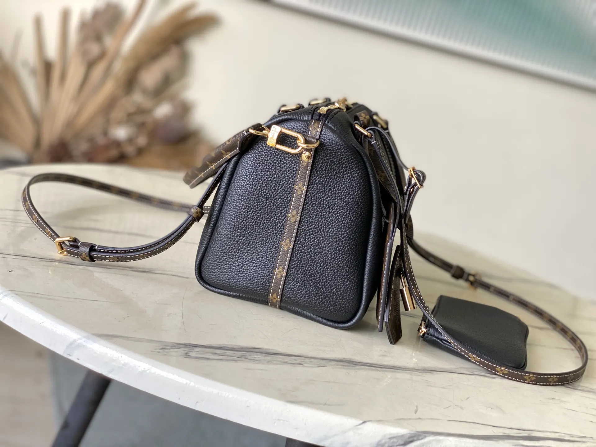 Louis Vuitton Black Suitcase Travel Lightweight